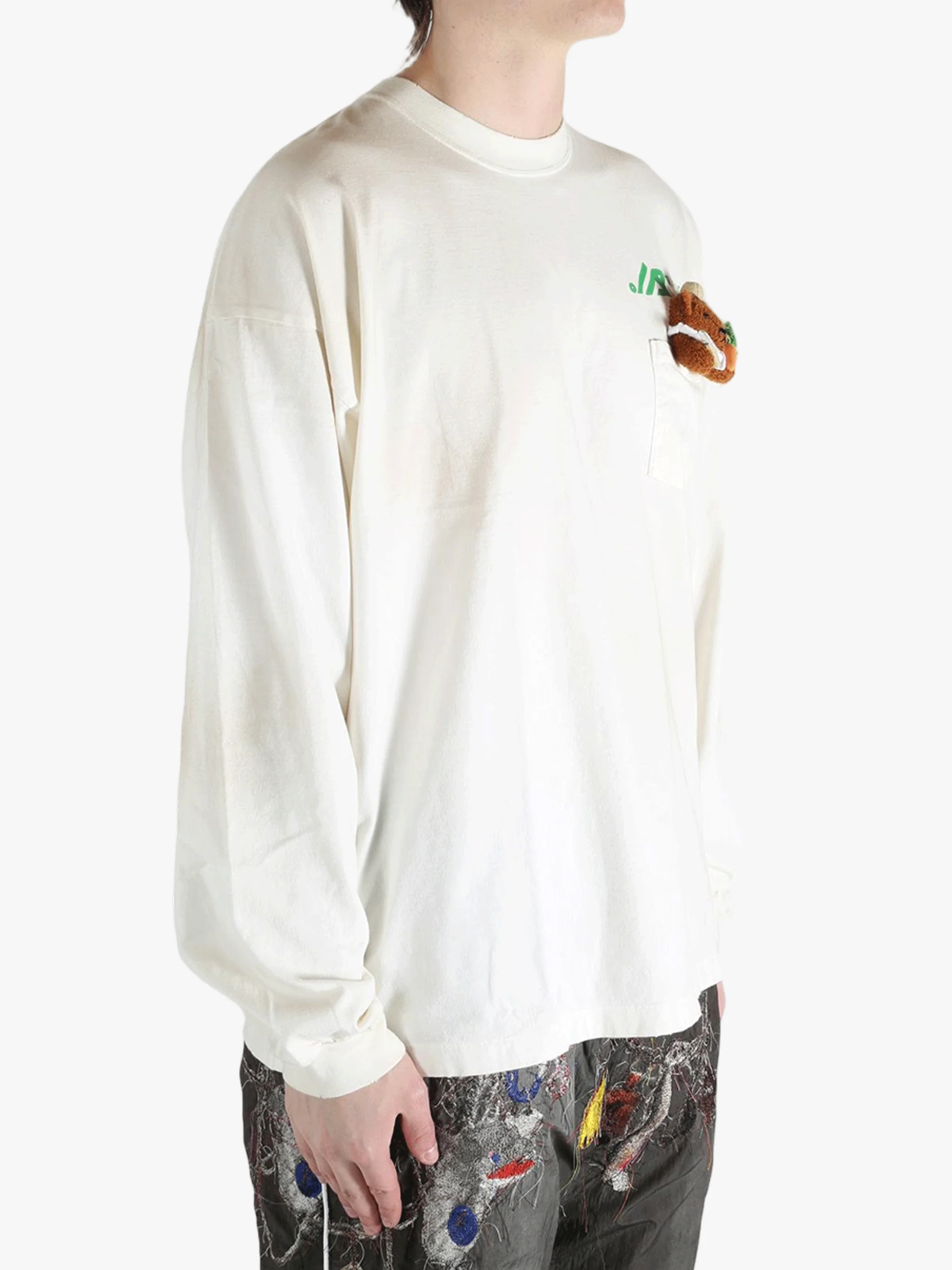 DOUBLET - Unisex Long Sleeve With My Workwear Bear T-Shirt - Image 2