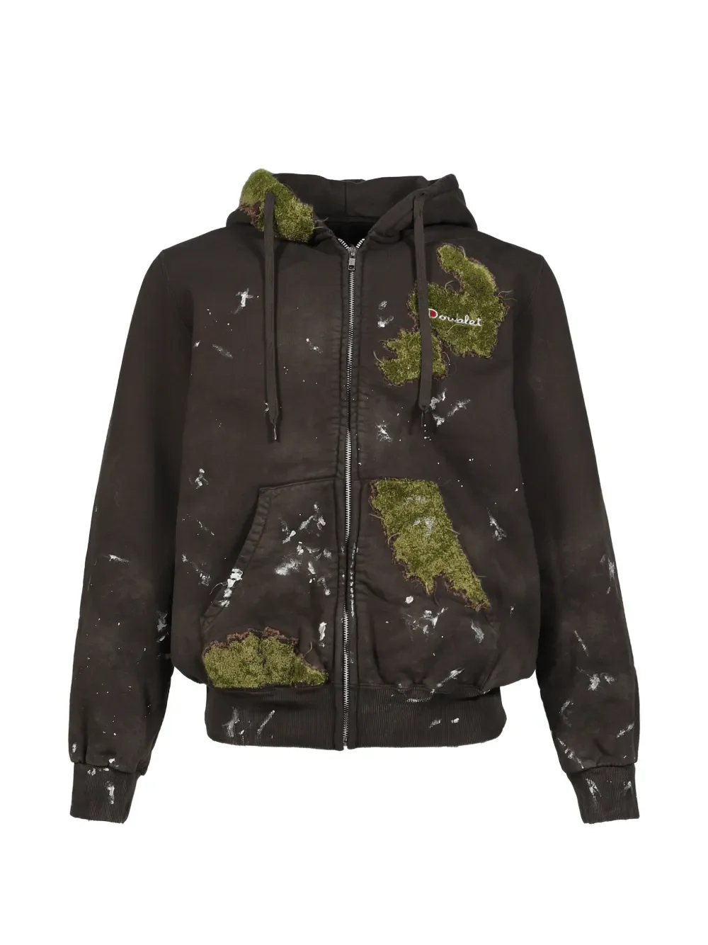 DOUBLET - Unisex Moss Grown Embroidery Hoodie