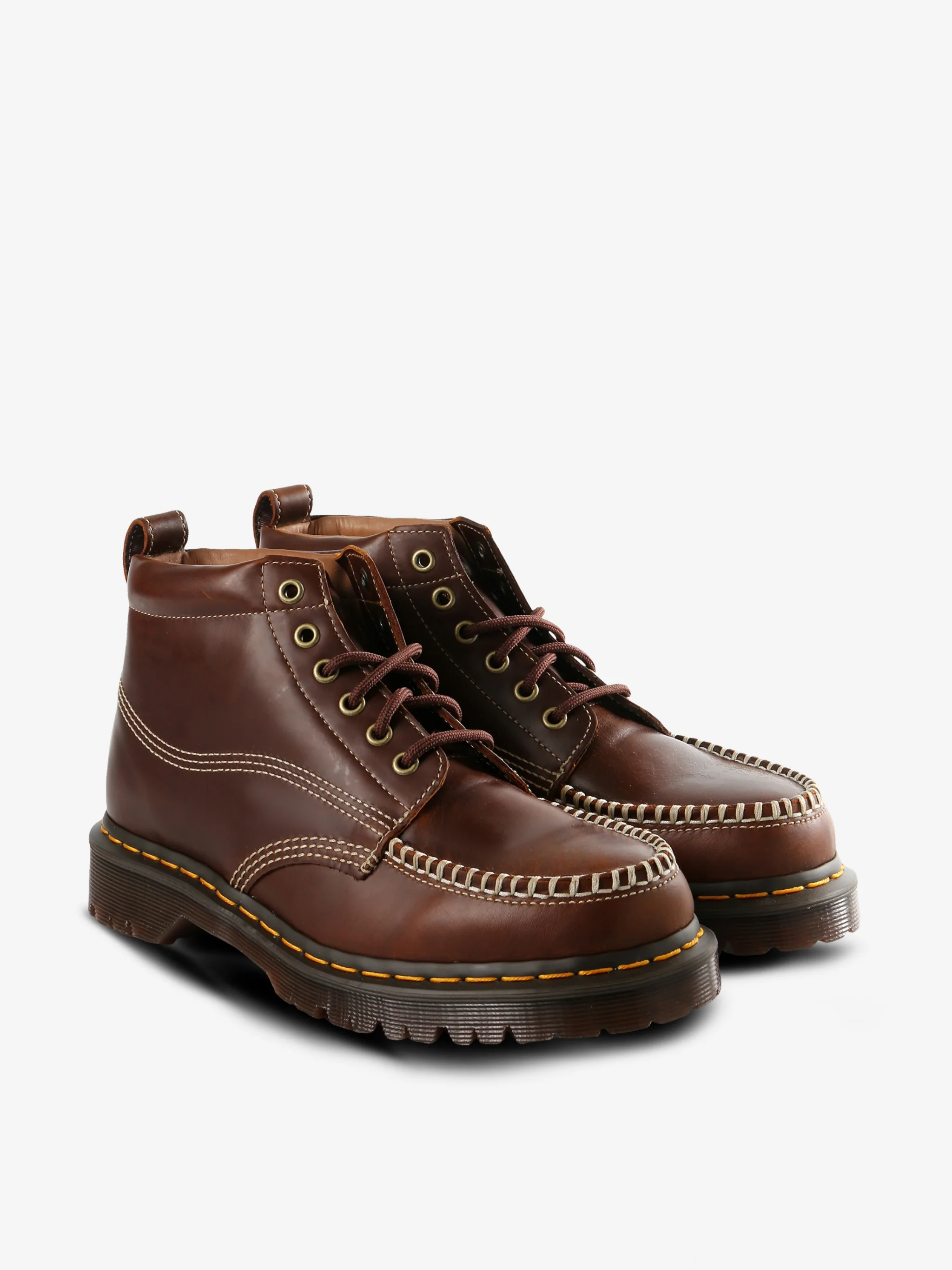DR. MARTENS - Lowell Chukka Moc Toe Leather Ankle Boots - Image 2