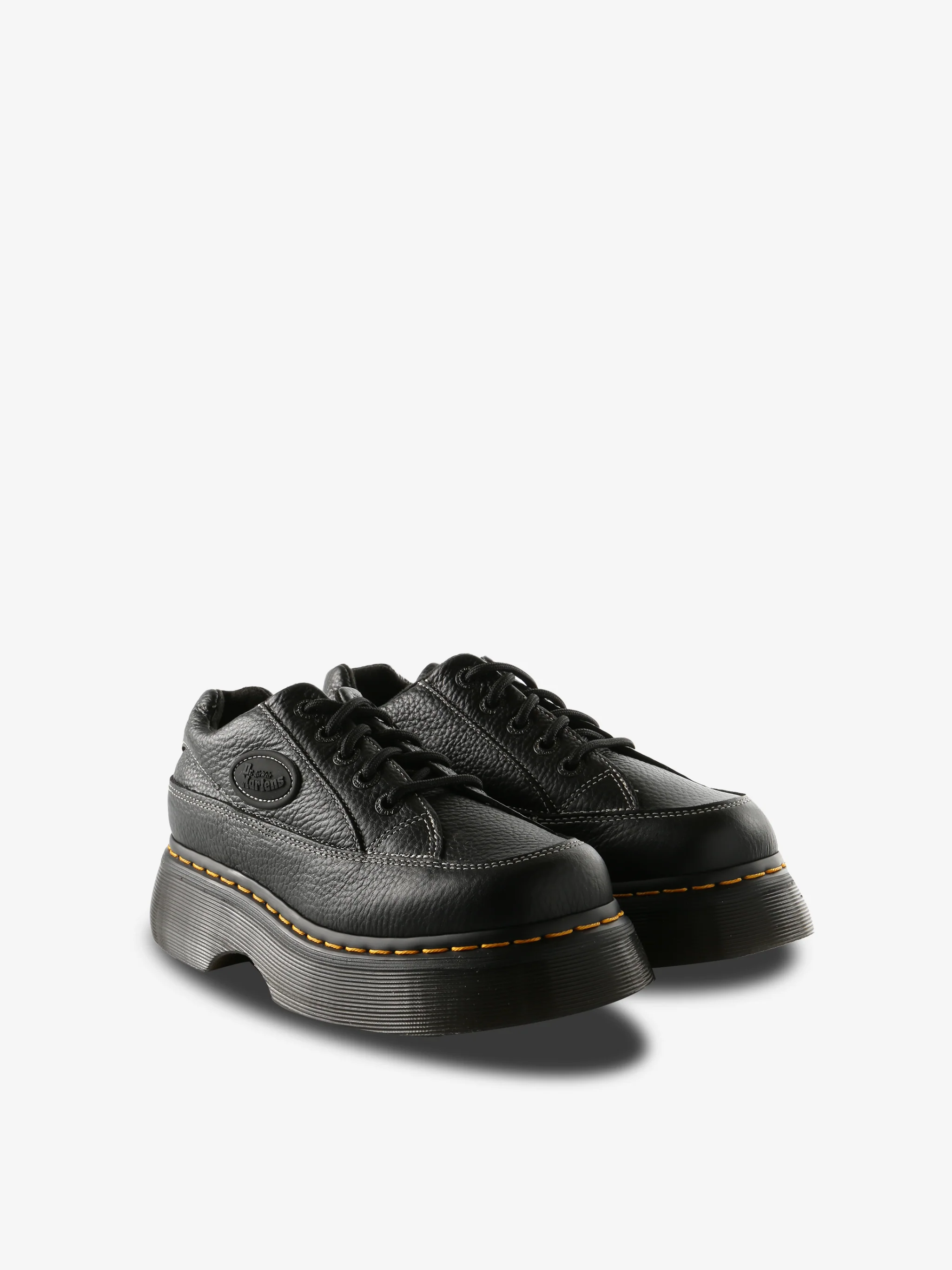 DR. MARTENS - Women Buzz 5-Eye Milled Napa Leather Shoes - Image 2
