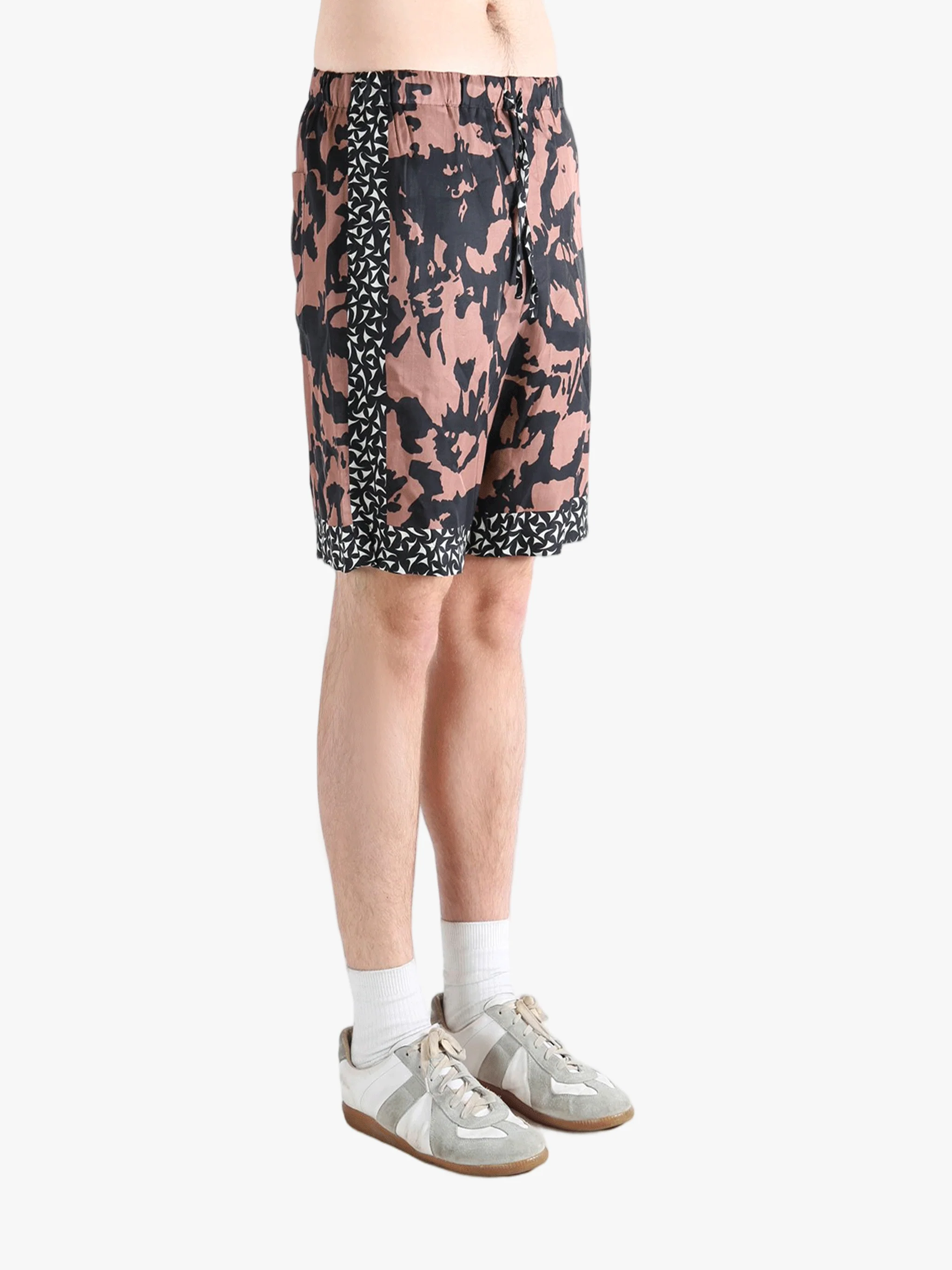 DRIES VAN NOTEN - Men Abstract Flower Placed Border Print Pants - Image 2