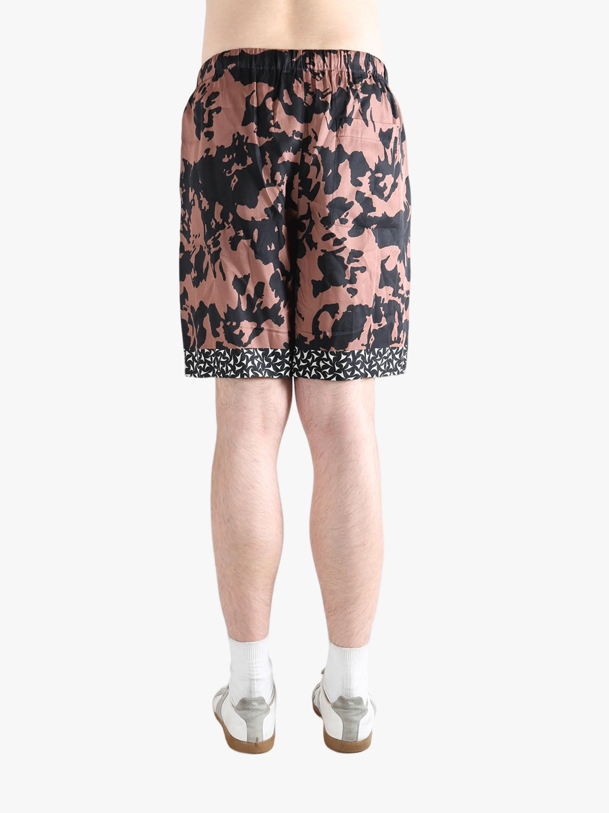 DRIES VAN NOTEN - Men Abstract Flower Placed Border Print Pants - Image 3