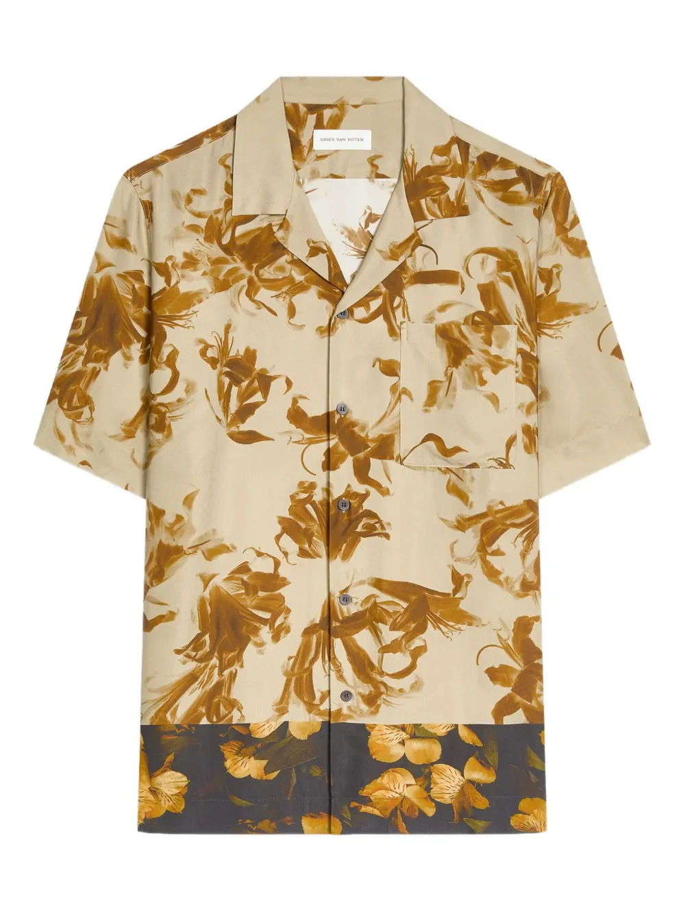 DRIES VAN NOTEN - Men Hawaiian Collar Shirt - Image 4