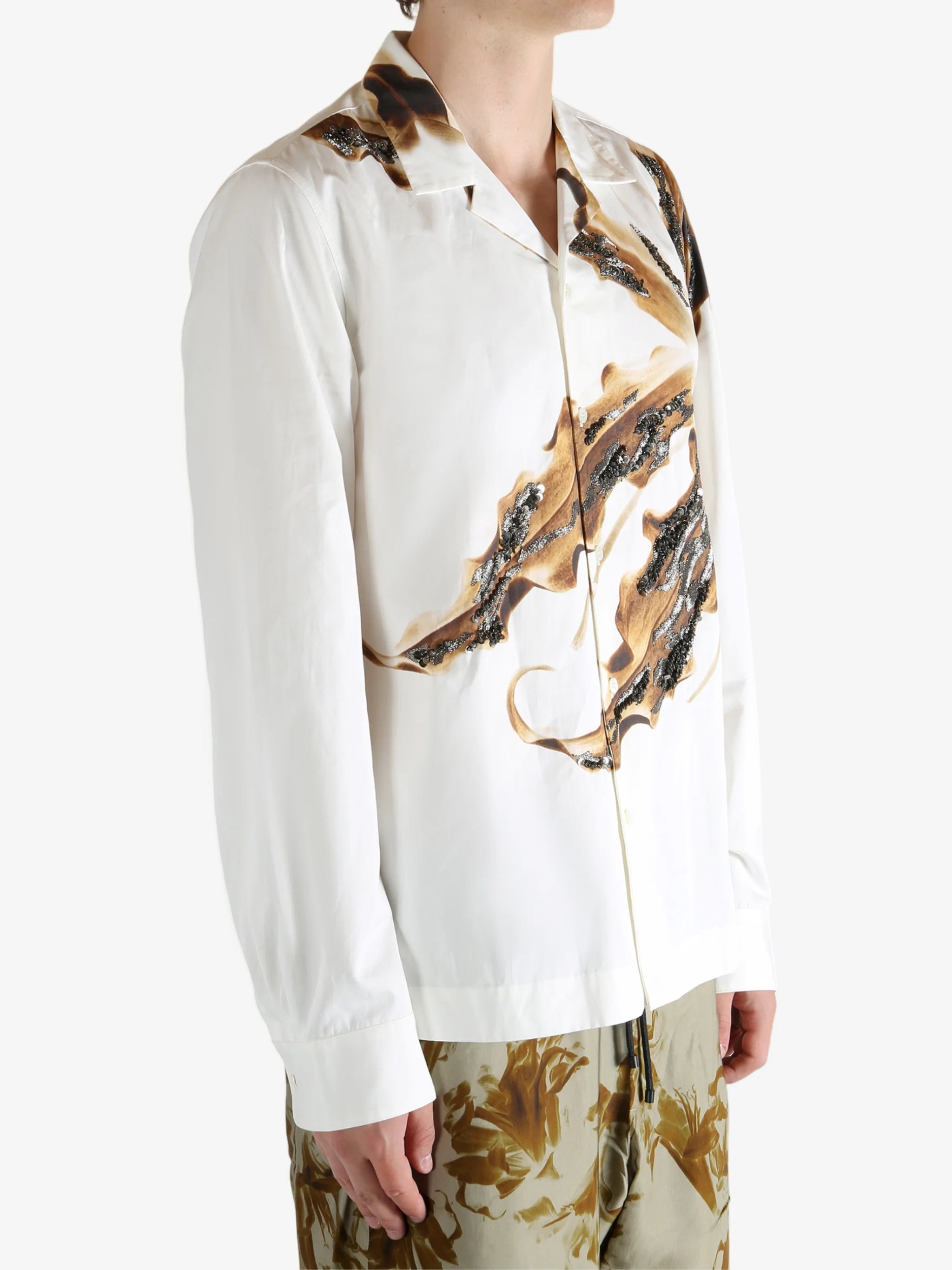 DRIES VAN NOTEN - Men Carlty Embellished Shirt - Image 2