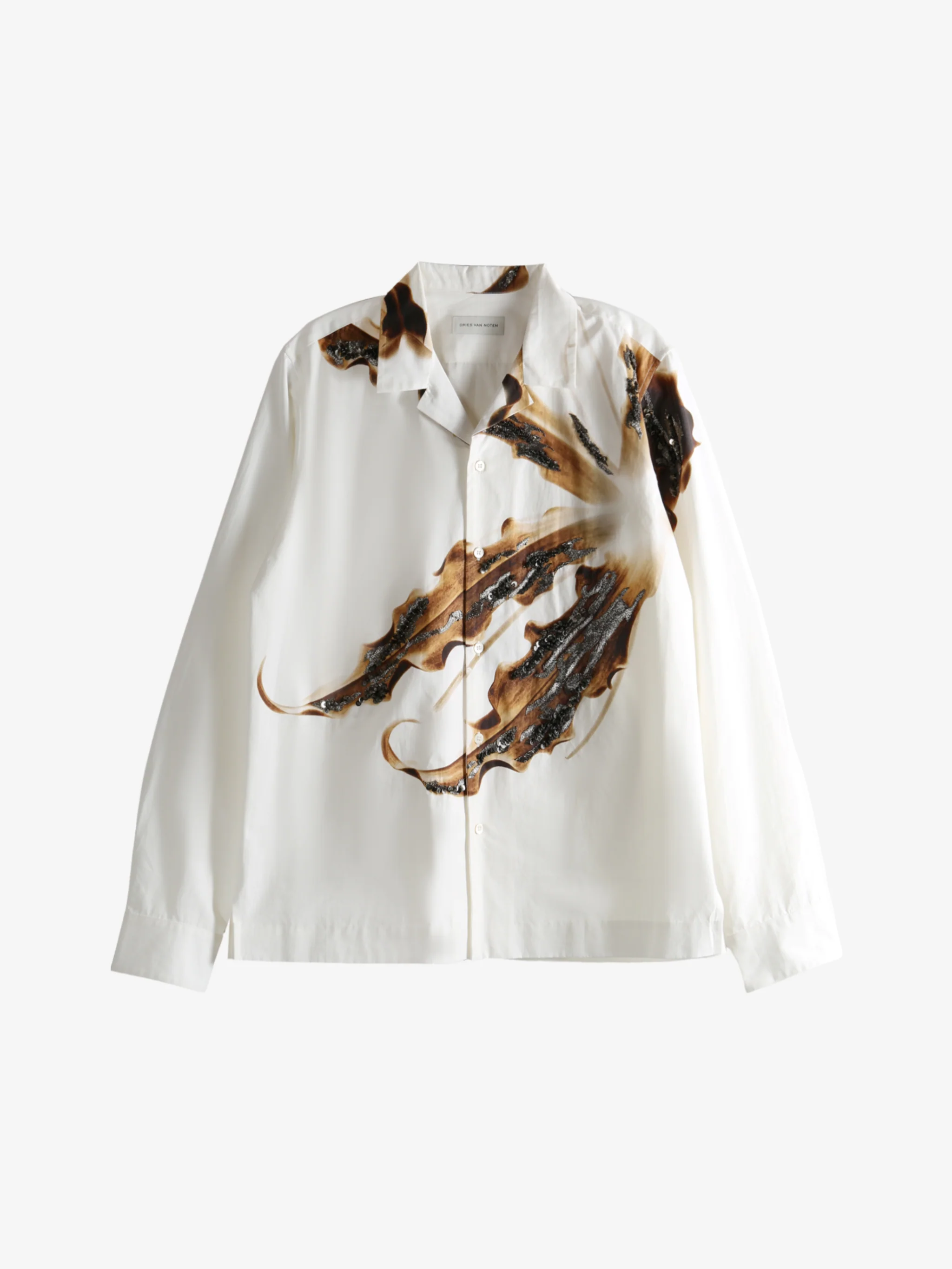 DRIES VAN NOTEN - Men Carlty Embellished Shirt - Image 5
