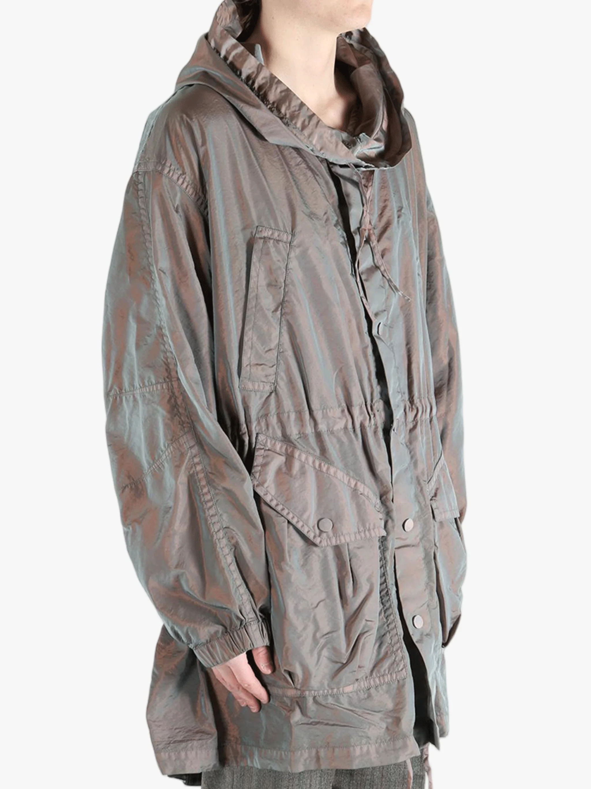 DRIES VAN NOTEN - Men Changeant Overdye Jacket - Image 2
