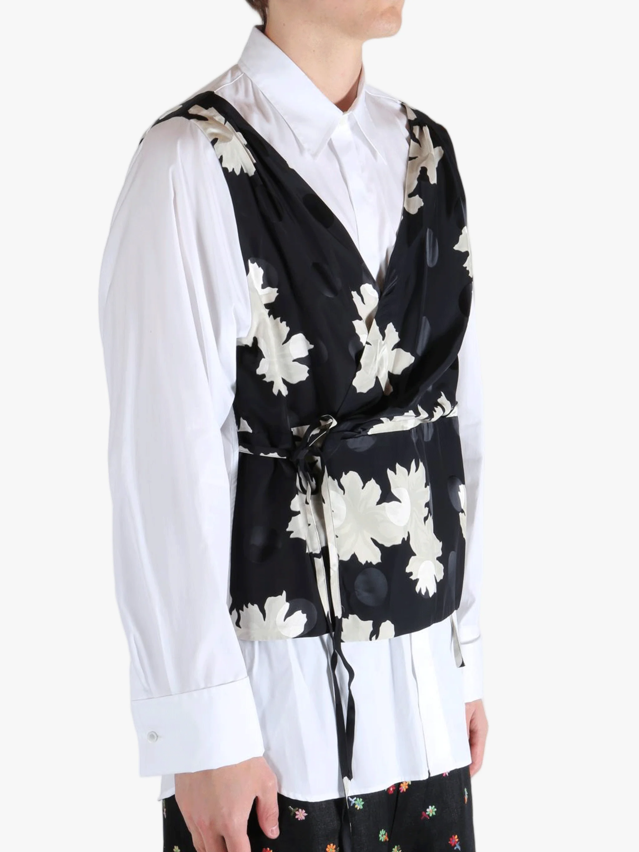DRIES VAN NOTEN - Men Loose Fit Layered Shirt - Image 2