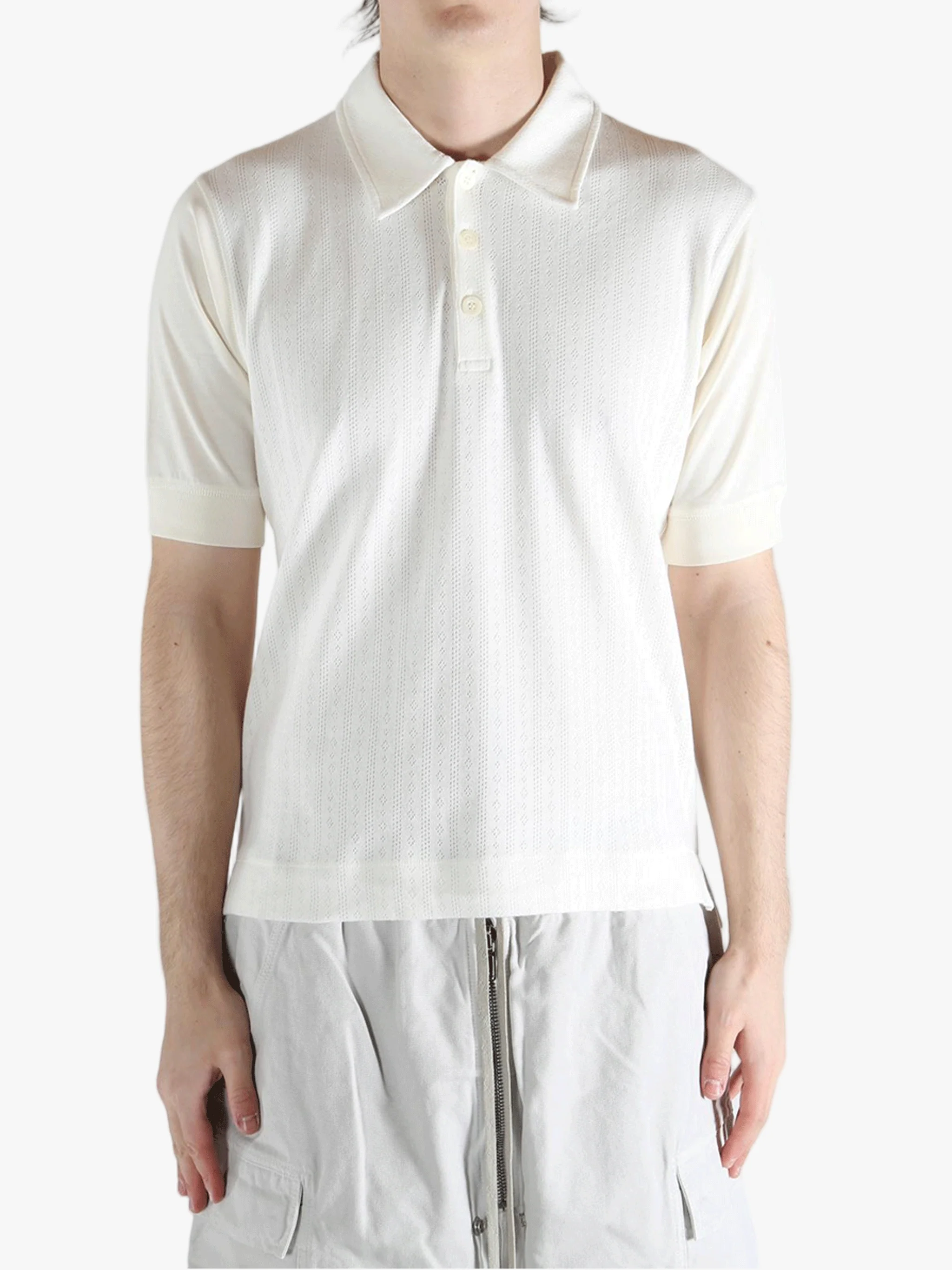 DRIES VAN NOTEN - Men Pointelle Jacquard Polo