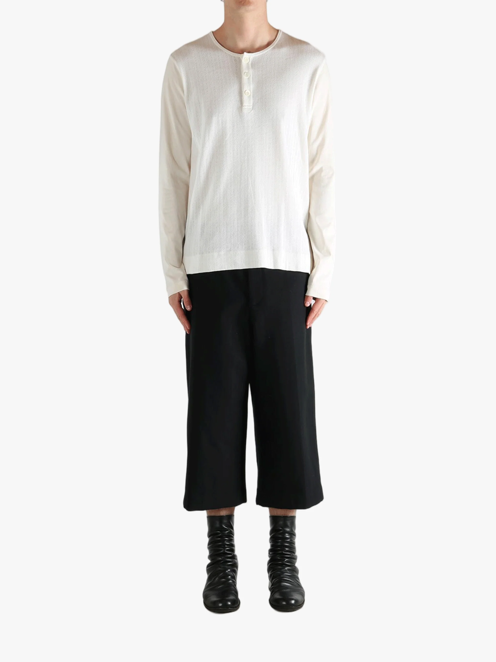 DRIES VAN NOTEN - Men Pointelle Jacquard Tank T-shirt - Image 4