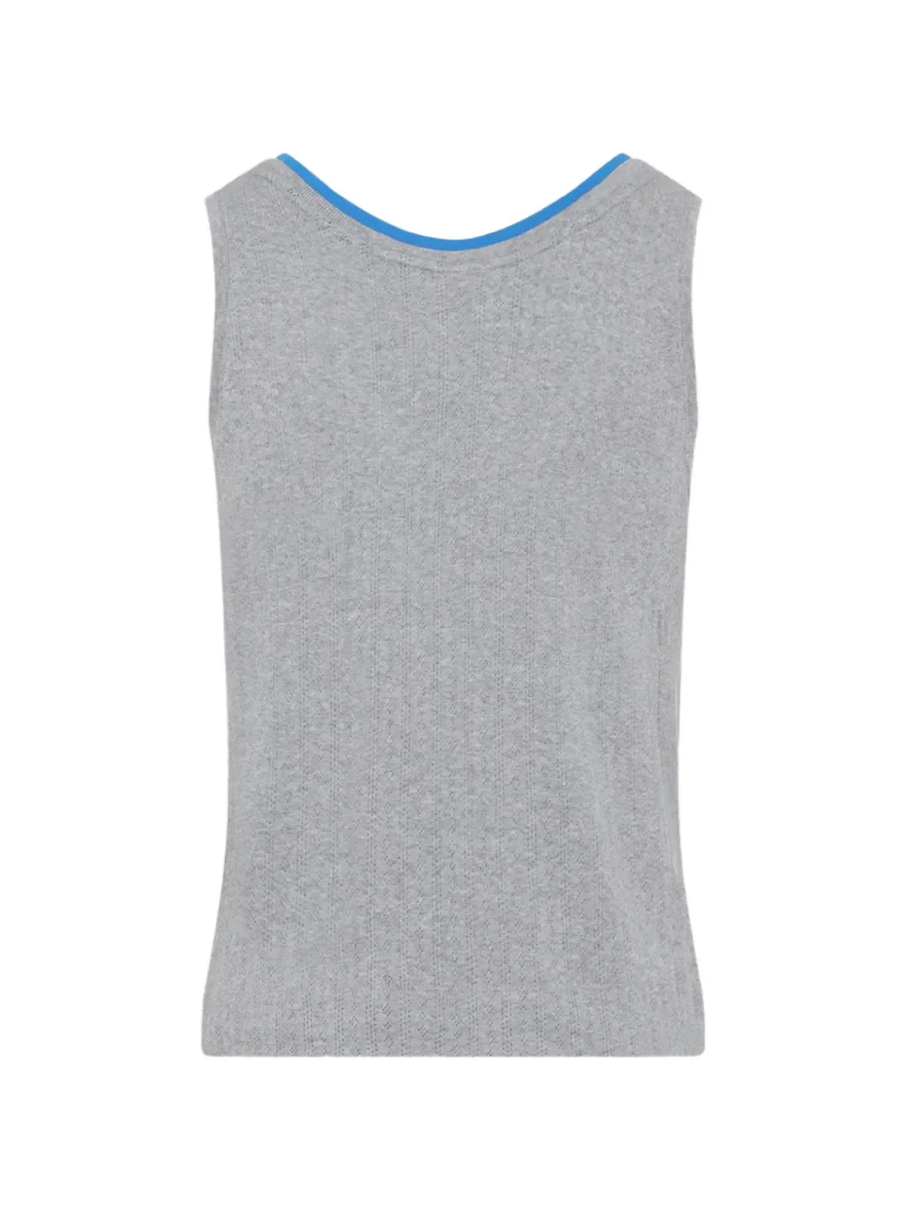 DRIES VAN NOTEN - Men Pointelle Jacquard Tank Top - Image 2