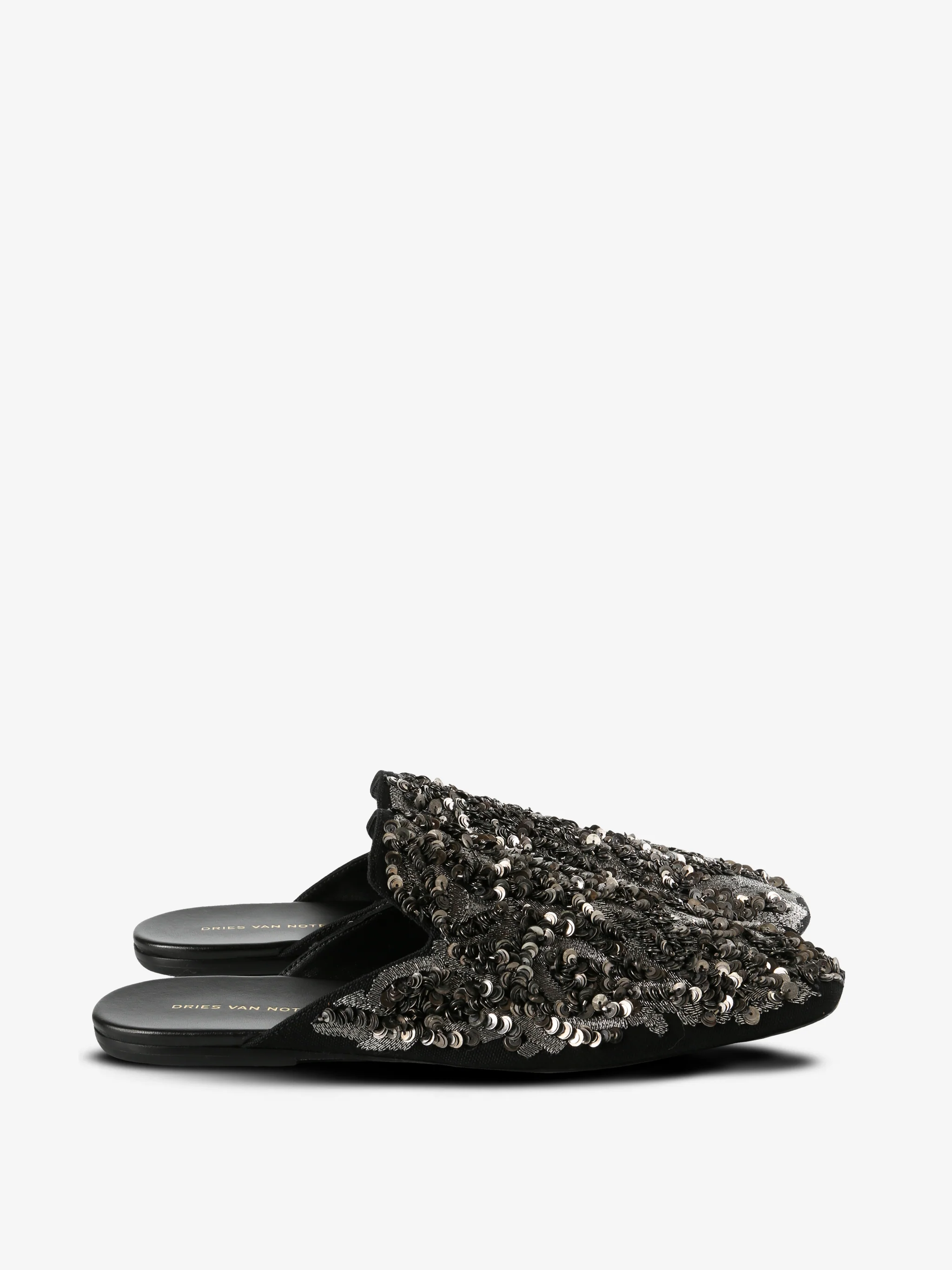 DRIES VAN NOTEN - Men Silver Sequins Shoes