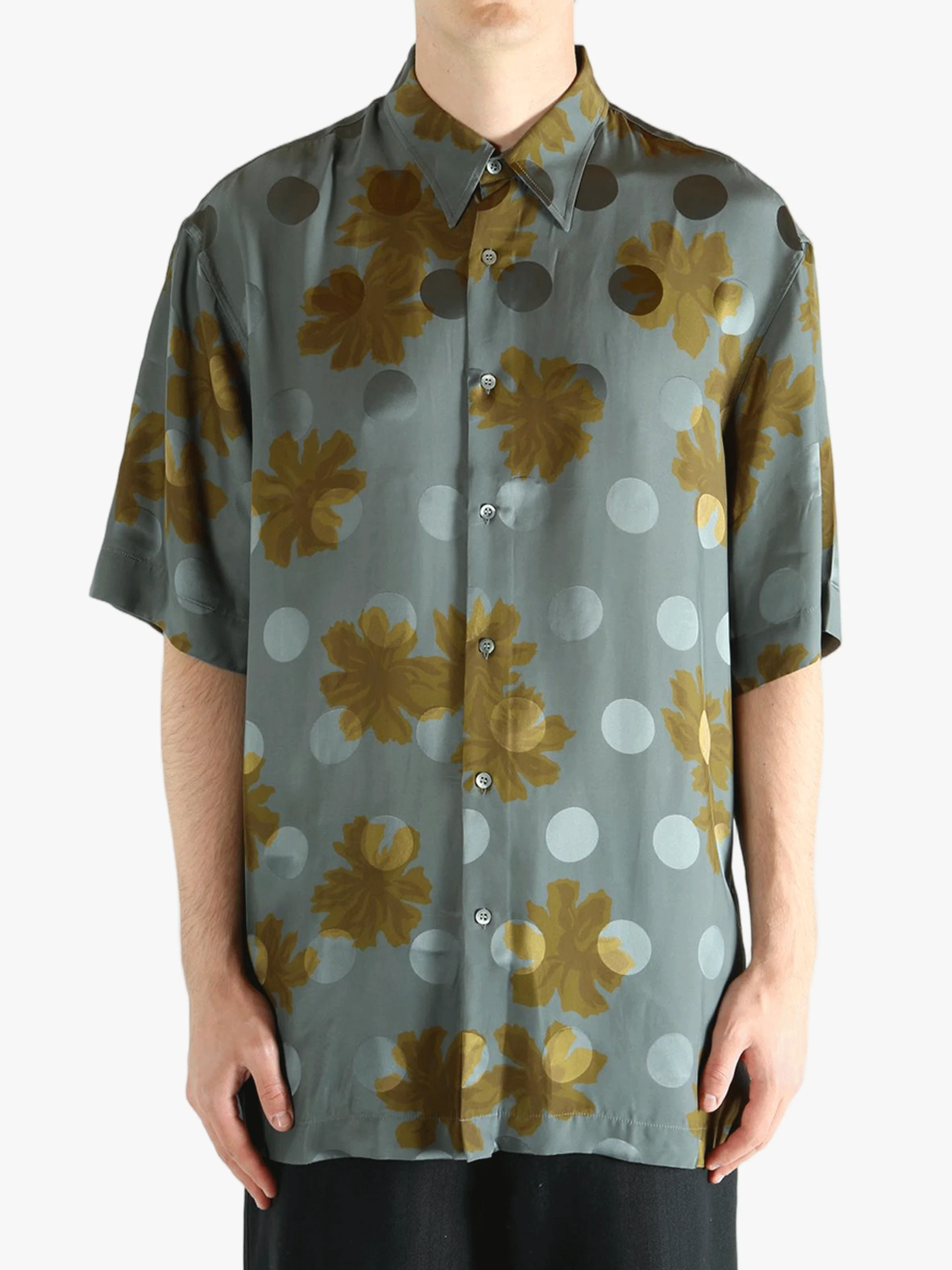 DRIES VAN NOTEN - Men Sparse Flower Print Shirt