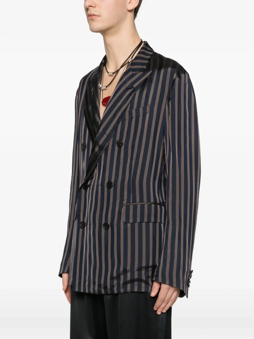 DRIES VAN NOTEN - Men Stripe Jacket - Image 2
