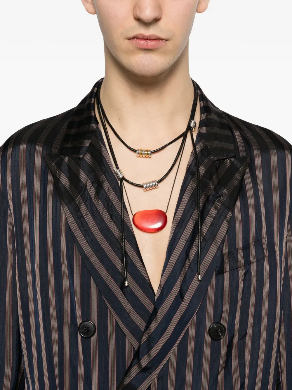 DRIES VAN NOTEN - Men Stripe Jacket - Image 4