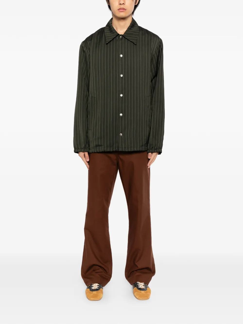 DRIES VAN NOTEN - Men Striped Fluid Jacket