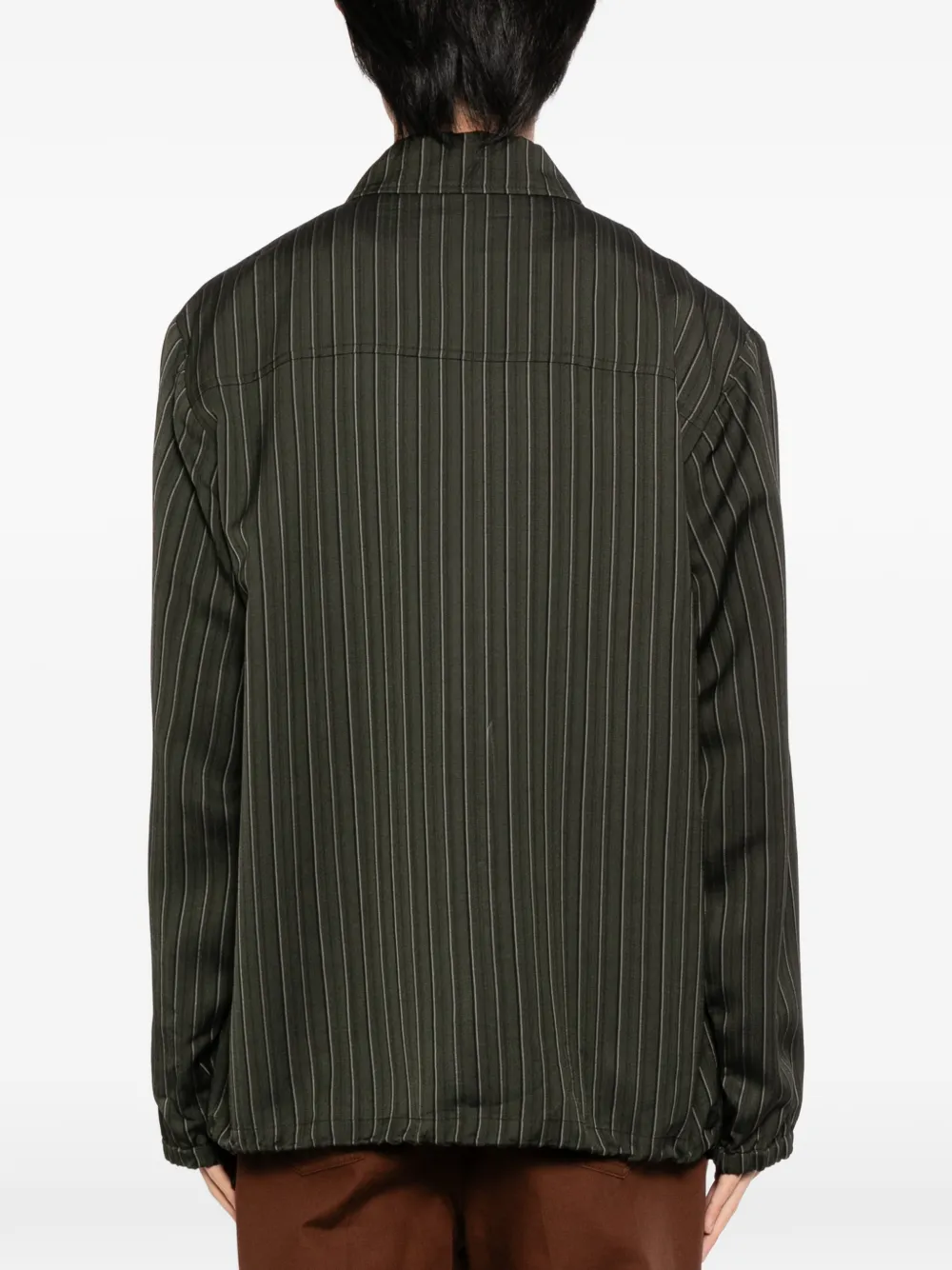 DRIES VAN NOTEN - Men Striped Fluid Jacket - Image 3