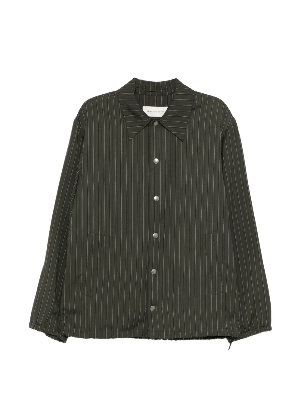 DRIES VAN NOTEN - Men Striped Fluid Jacket - Image 5