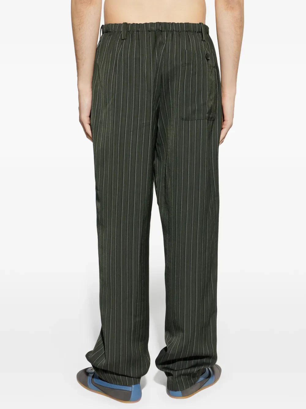 DRIES VAN NOTEN - Men Striped Fluid Pants - Image 2