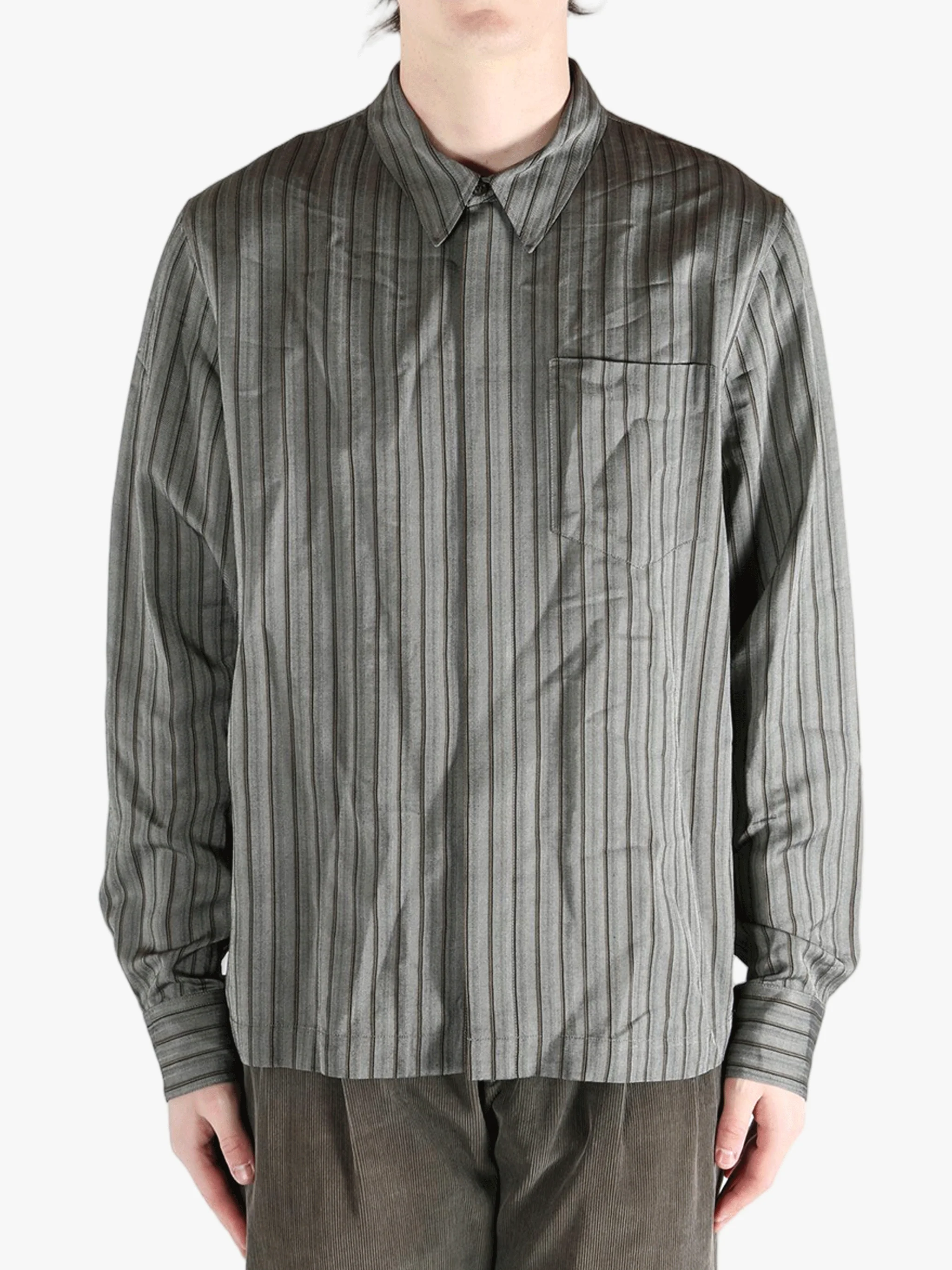 DRIES VAN NOTEN - Men Striped Fluid Shirt