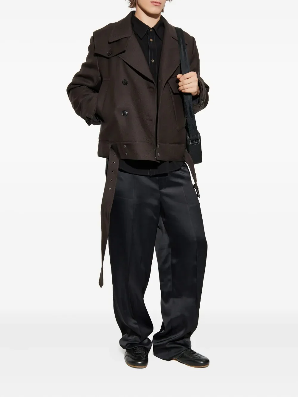 DRIES VAN NOTEN - Men Wool Motorcycle Jacket - Image 3