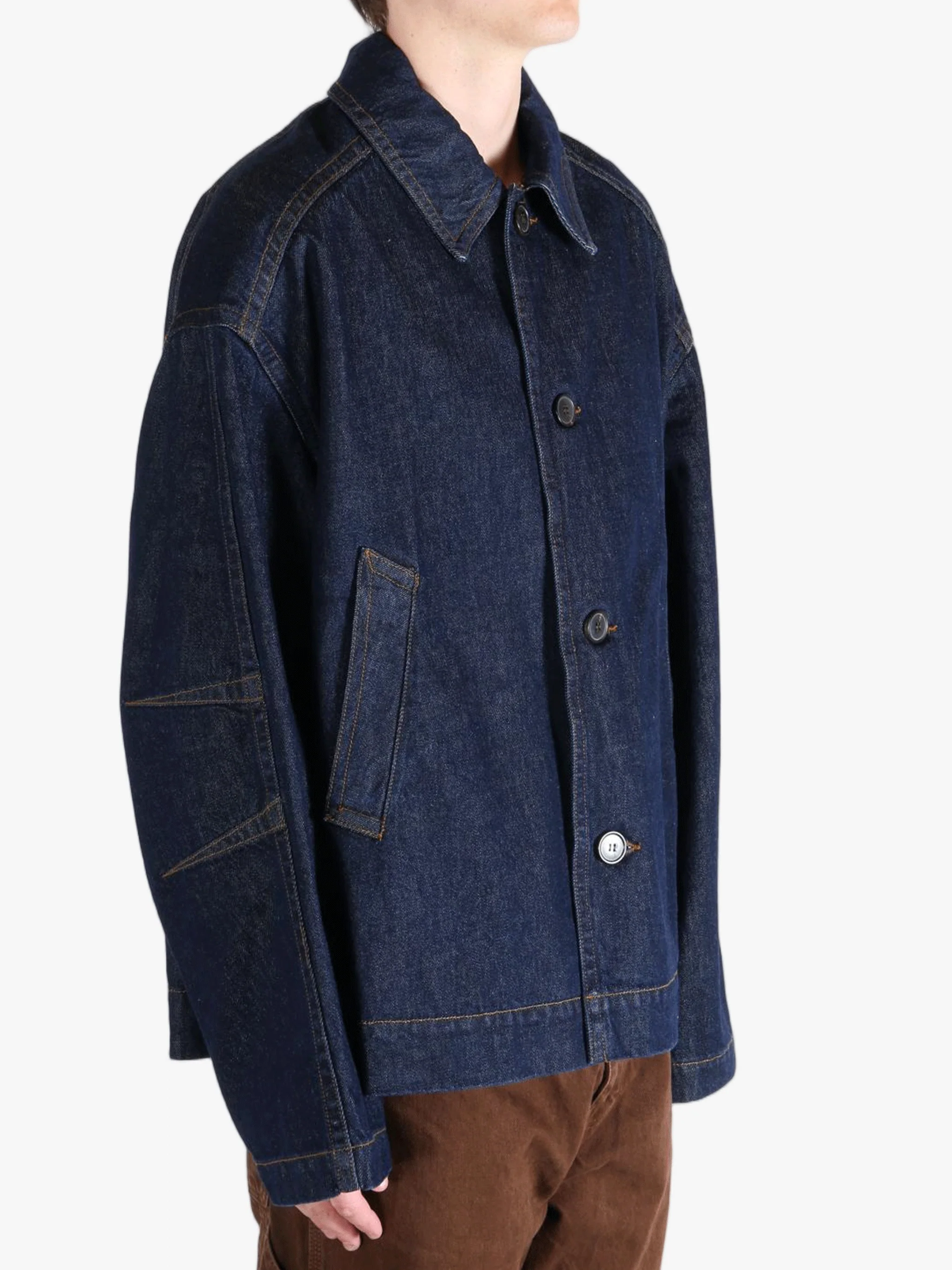 DRIES VAN NOTEN - Men Washed And Bleached Heavyweight Denim Coat - Image 2