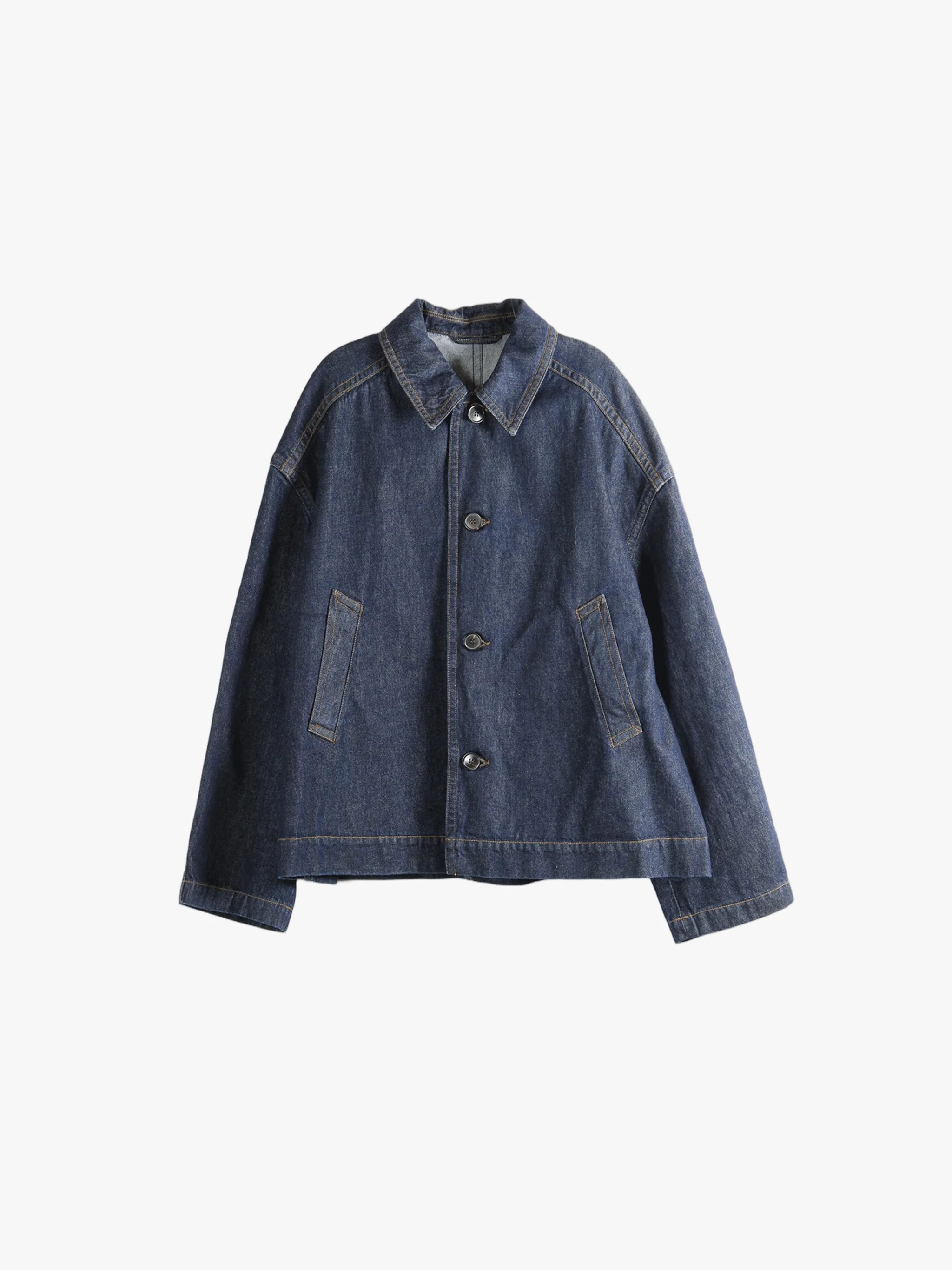 DRIES VAN NOTEN - Men Washed And Bleached Heavyweight Denim Coat - Image 4
