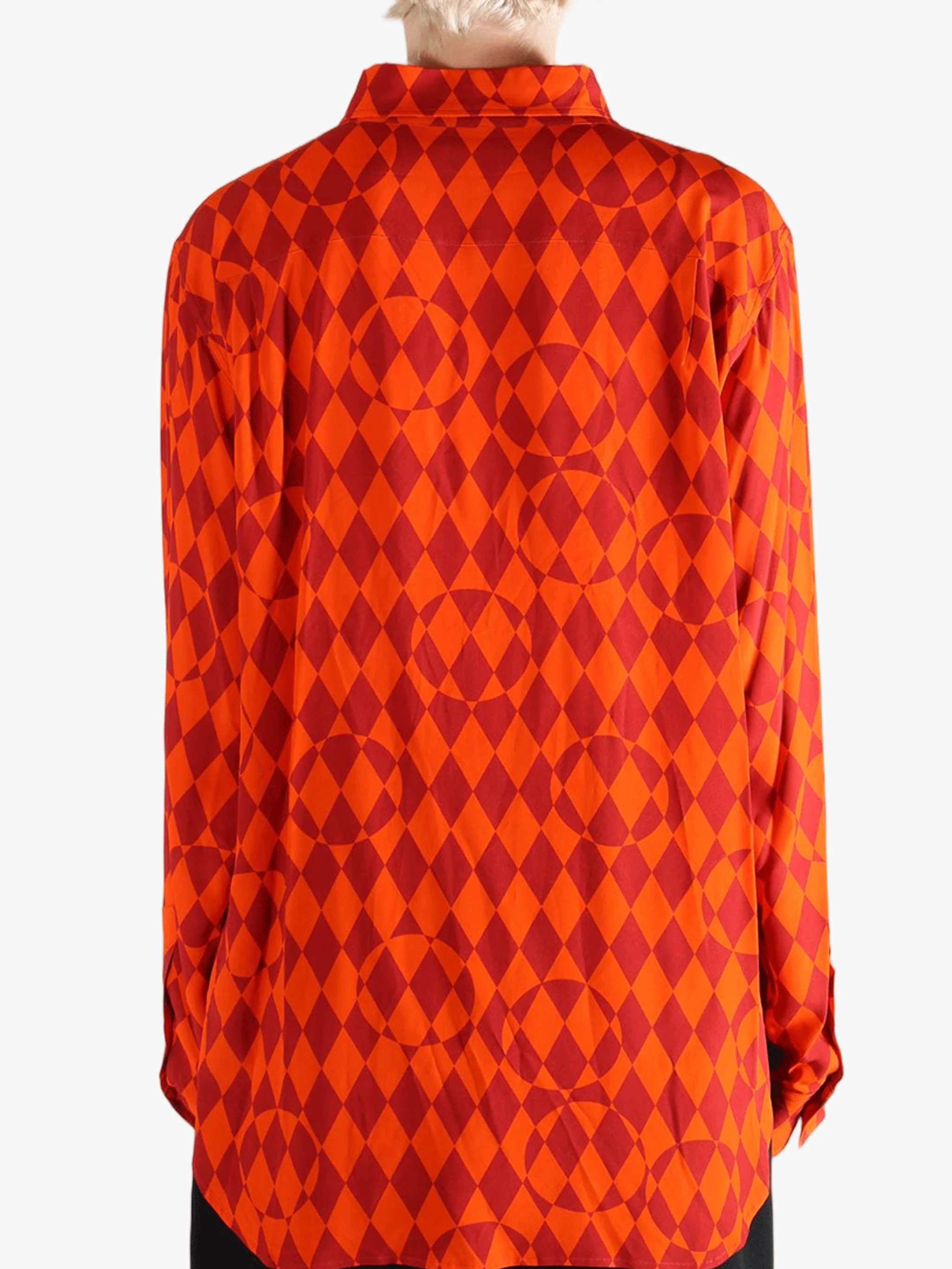 DRIES VAN NOTEN - Women Argyle Print Shirt - Image 3