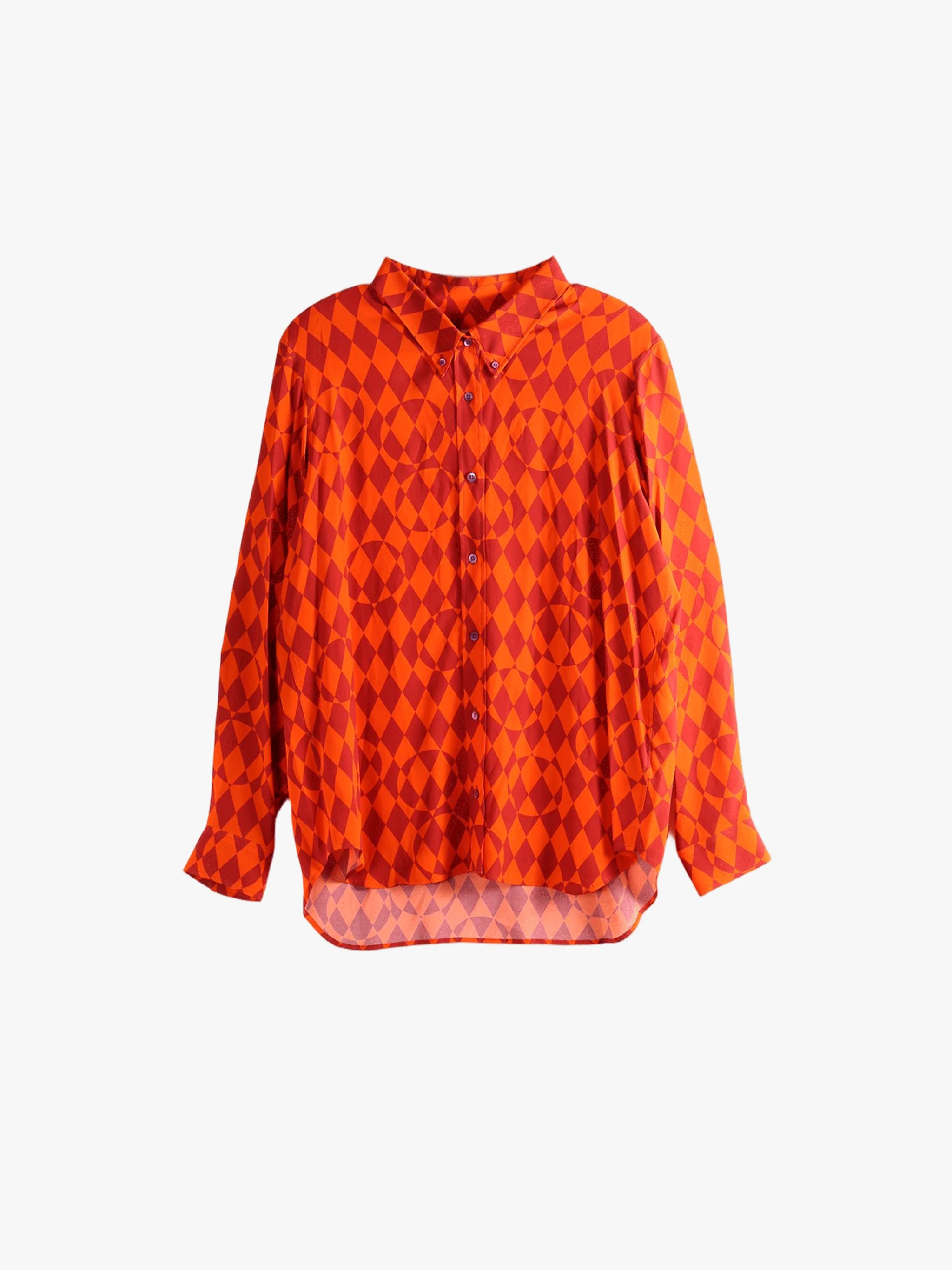 DRIES VAN NOTEN - Women Argyle Print Shirt - Image 5