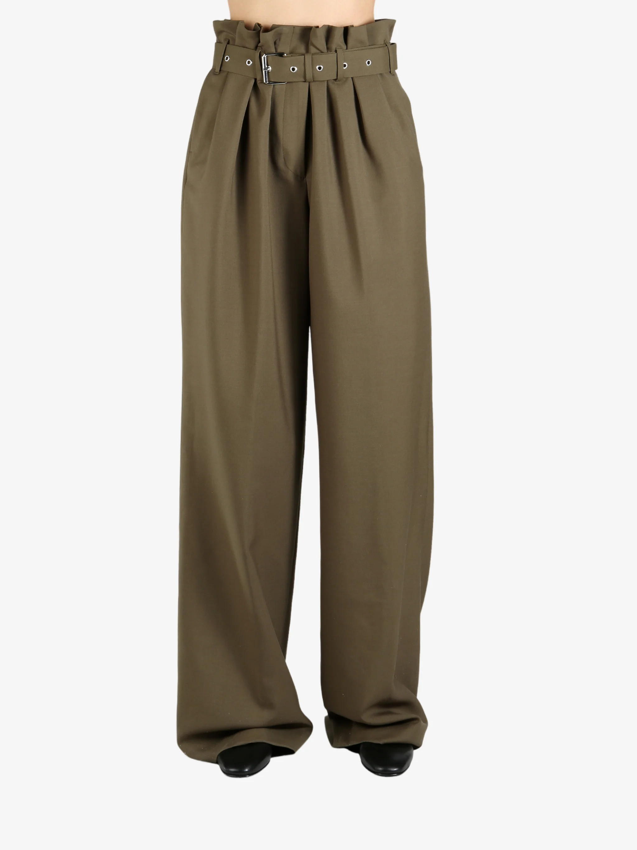 DRIES VAN NOTEN - Women Belted Wool Trouser