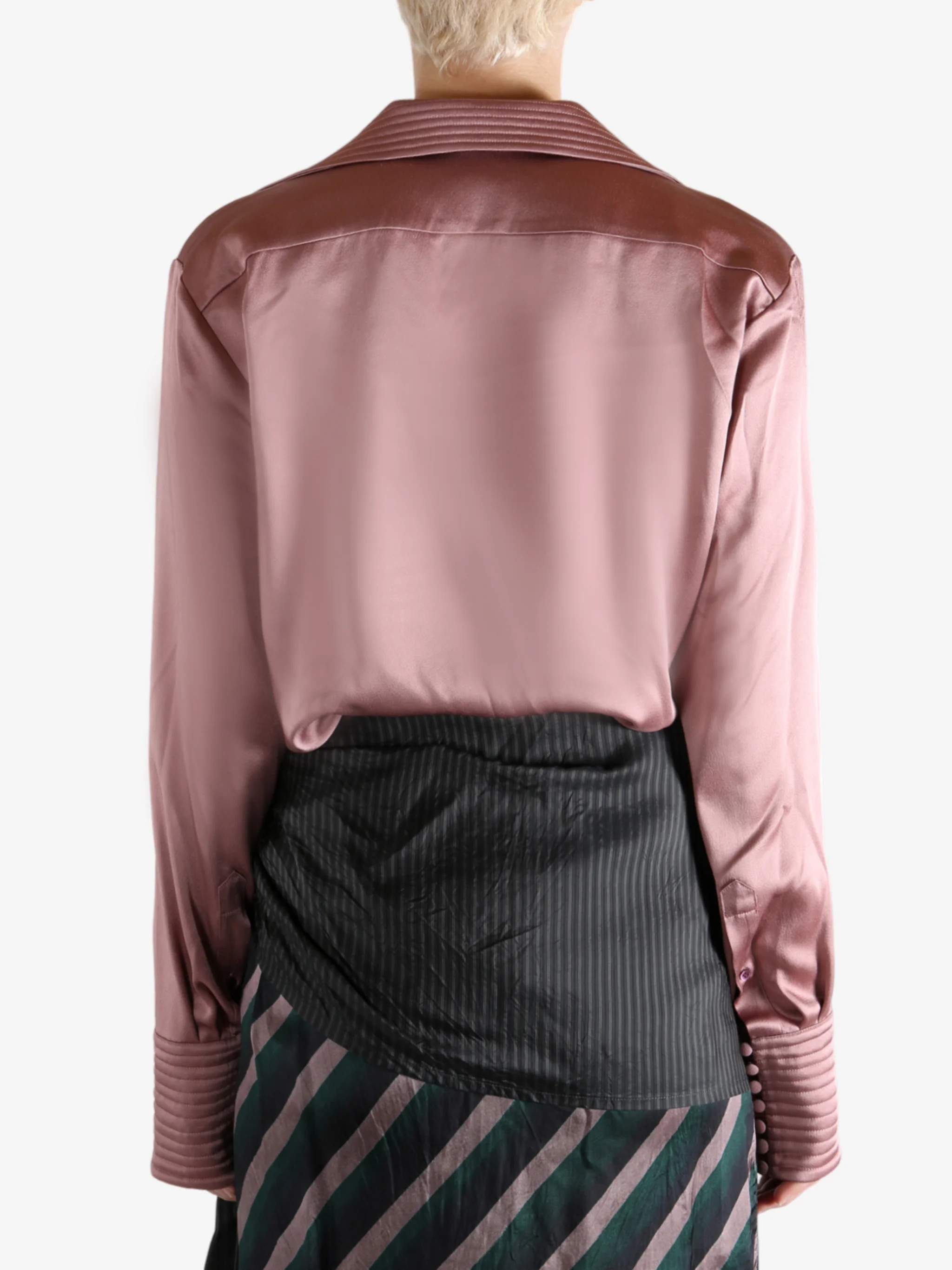 DRIES VAN NOTEN - Women Spread Collar Button-down Shirt - Image 3