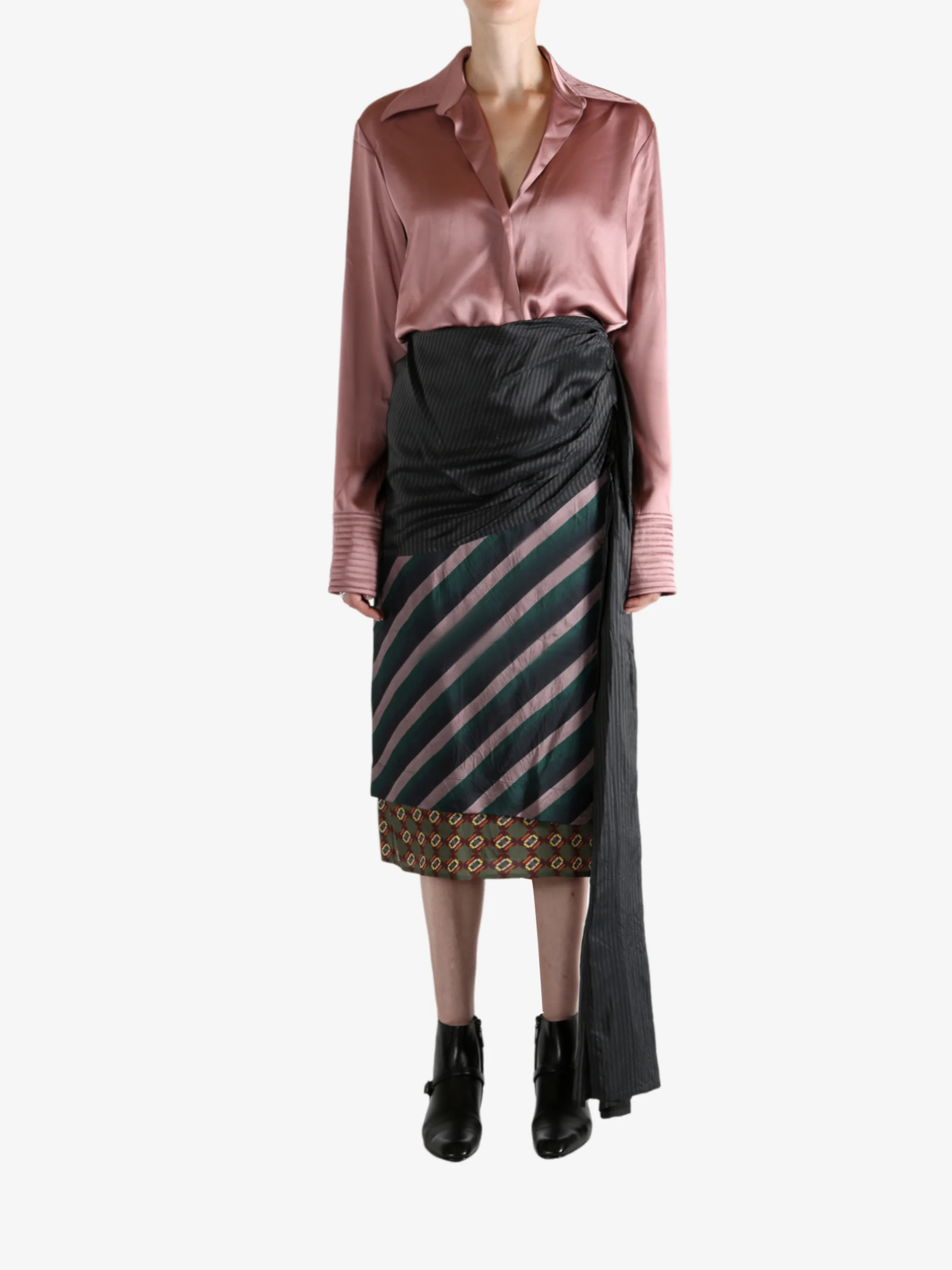 DRIES VAN NOTEN - Women Spread Collar Button-down Shirt - Image 4