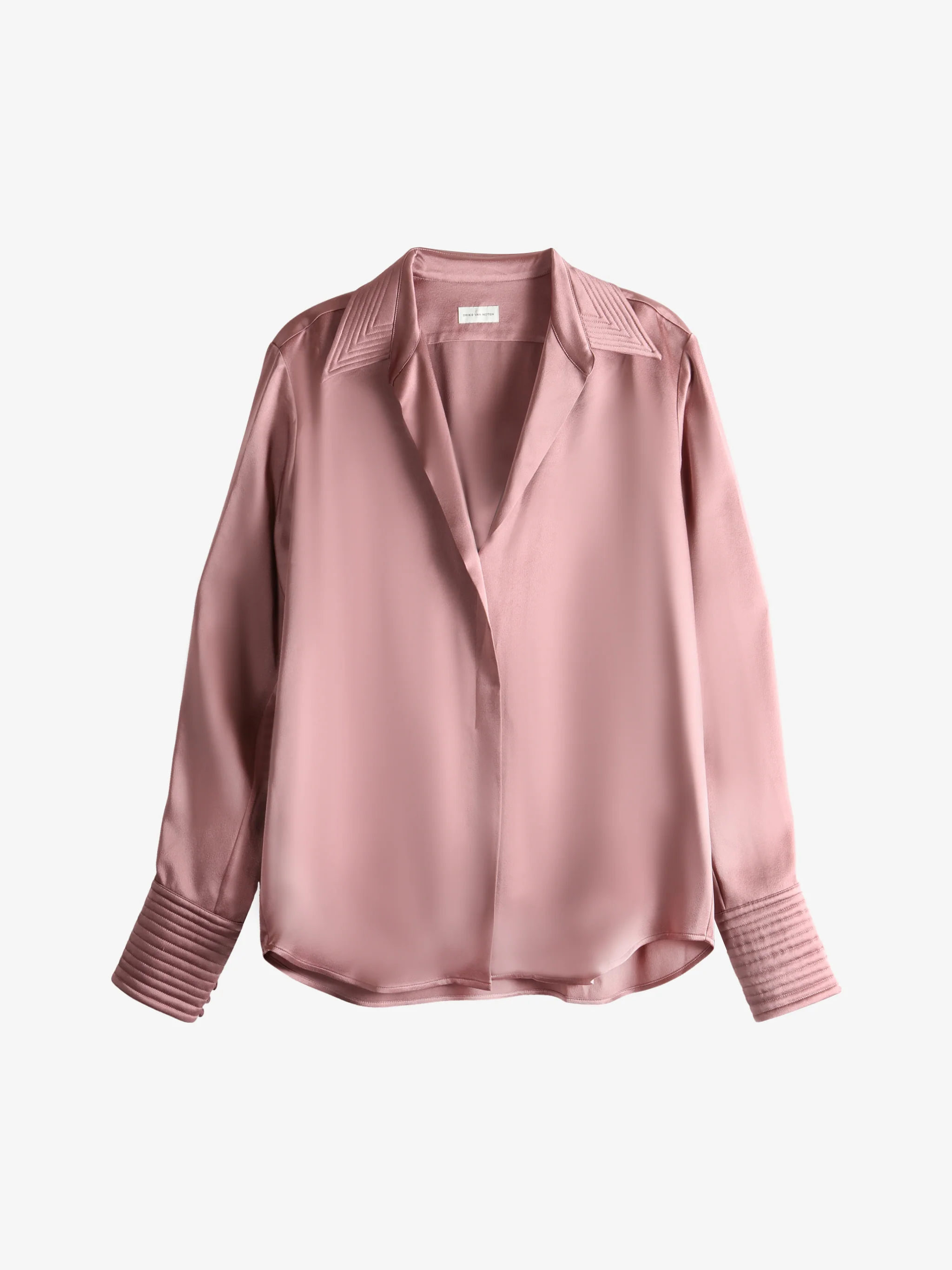 DRIES VAN NOTEN - Women Spread Collar Button-down Shirt - Image 5