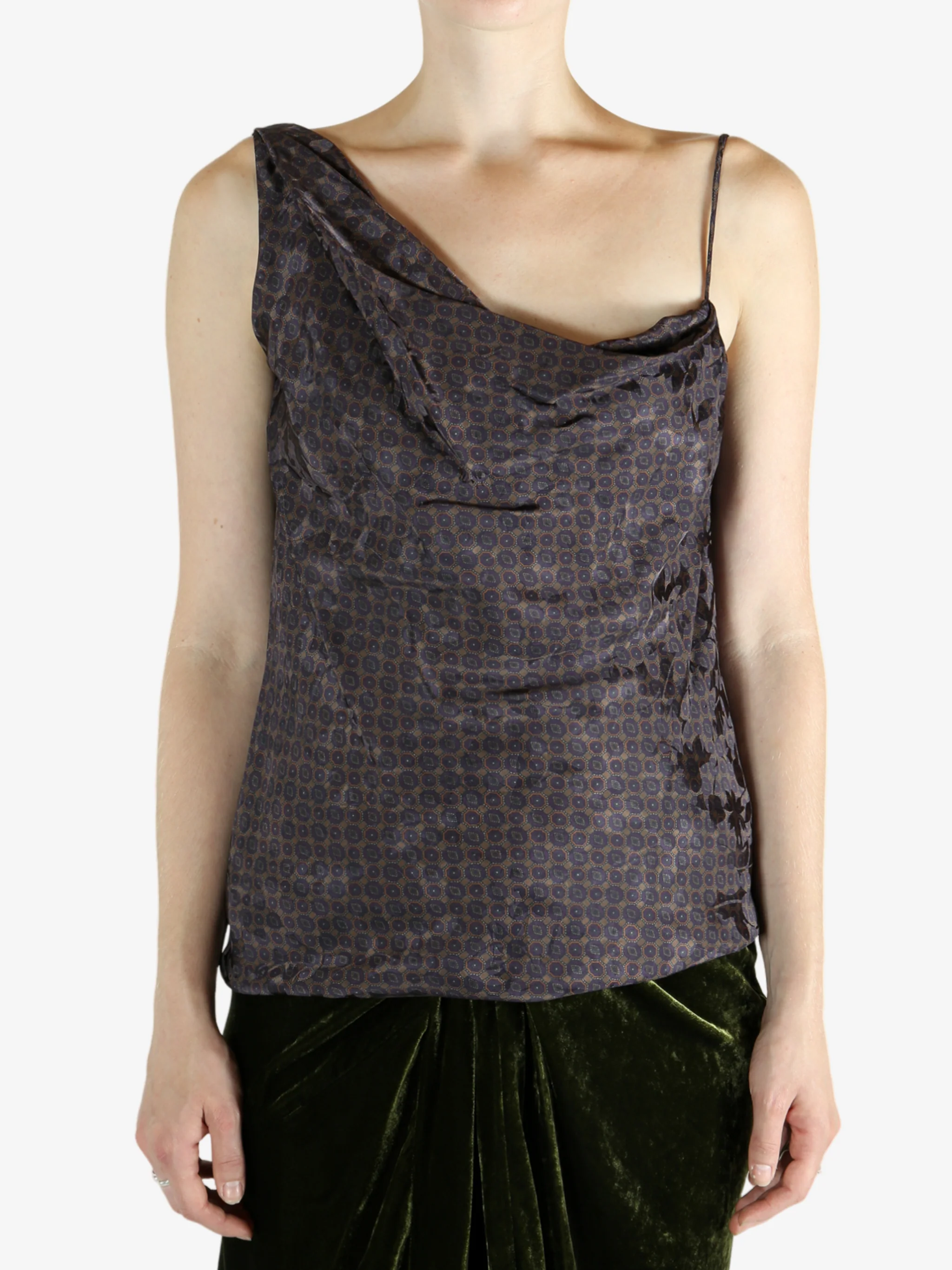 DRIES VAN NOTEN - Women Graphic Pattern Slip Top