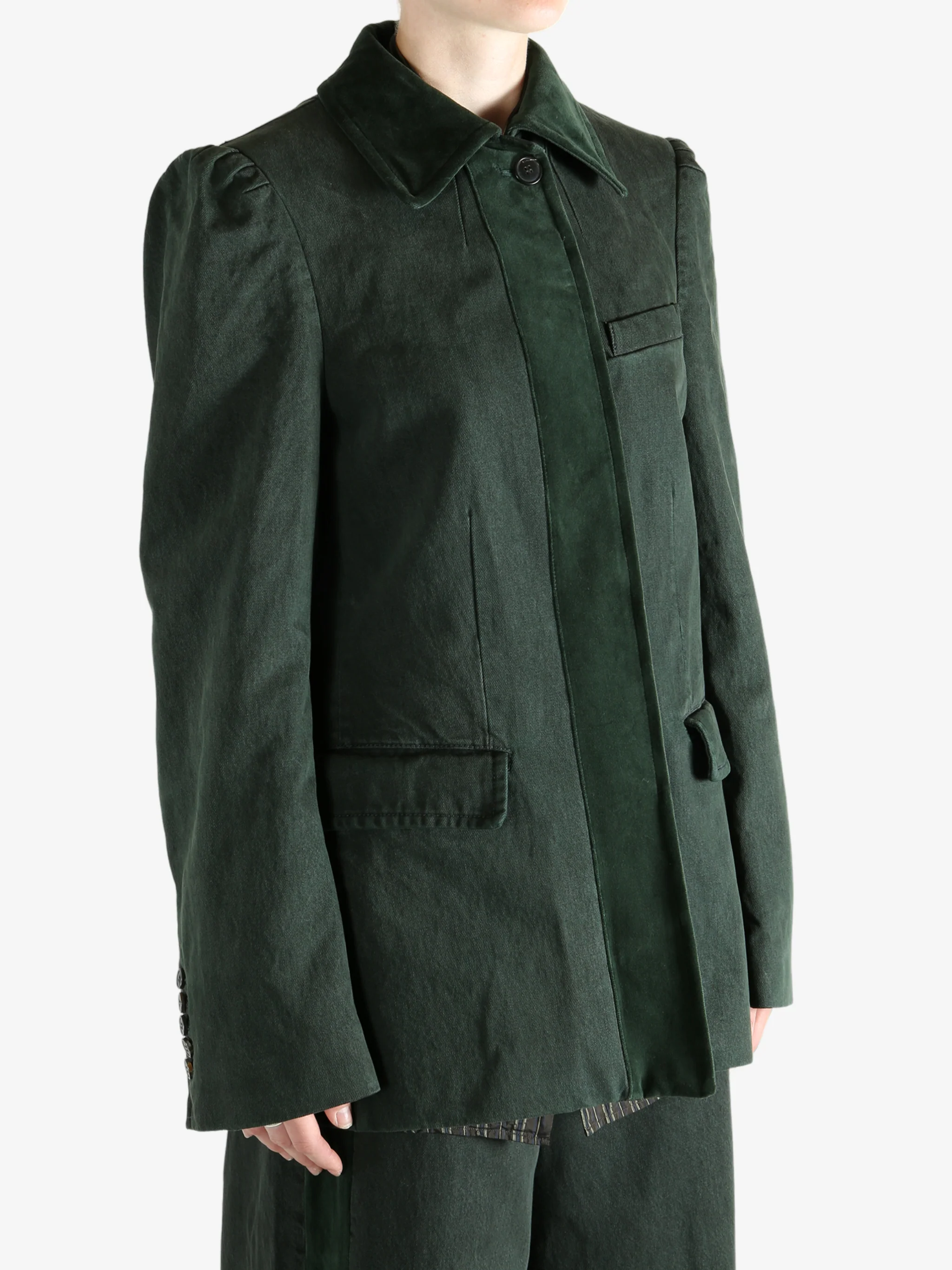 DRIES VAN NOTEN - Women Dyed Denim Jacket - Image 2