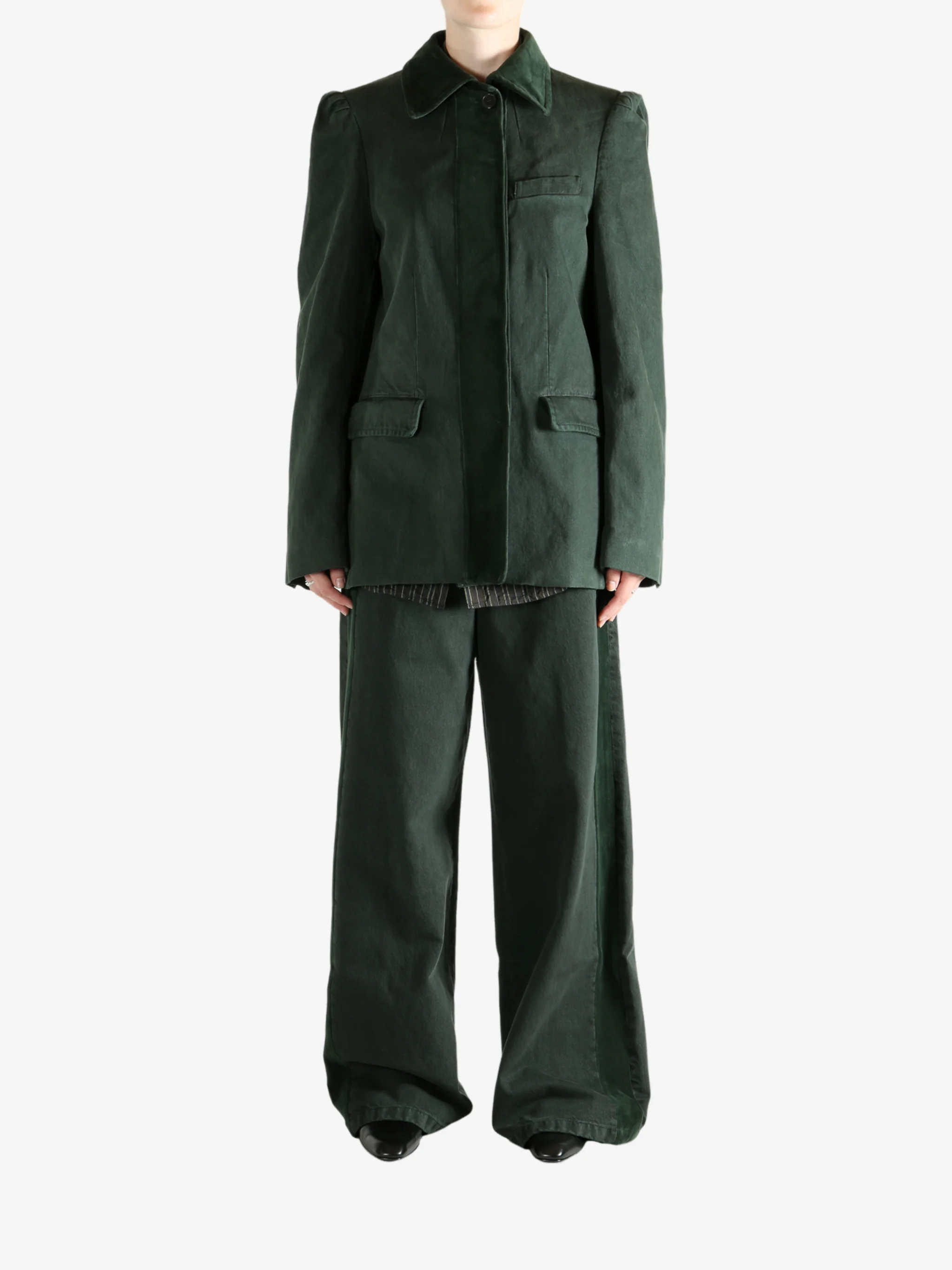 DRIES VAN NOTEN - Women Dyed Denim Jacket - Image 4