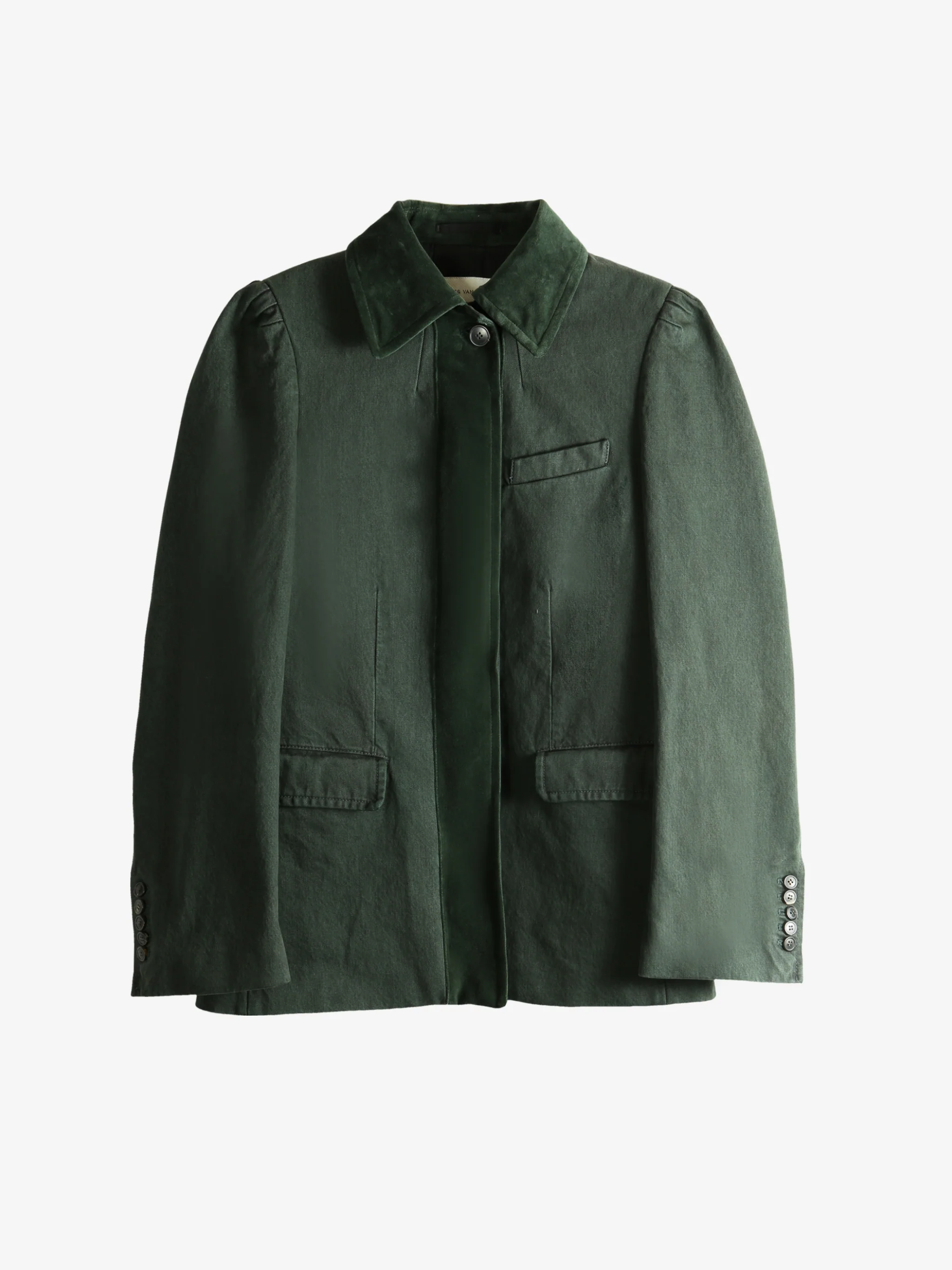 DRIES VAN NOTEN - Women Dyed Denim Jacket - Image 5