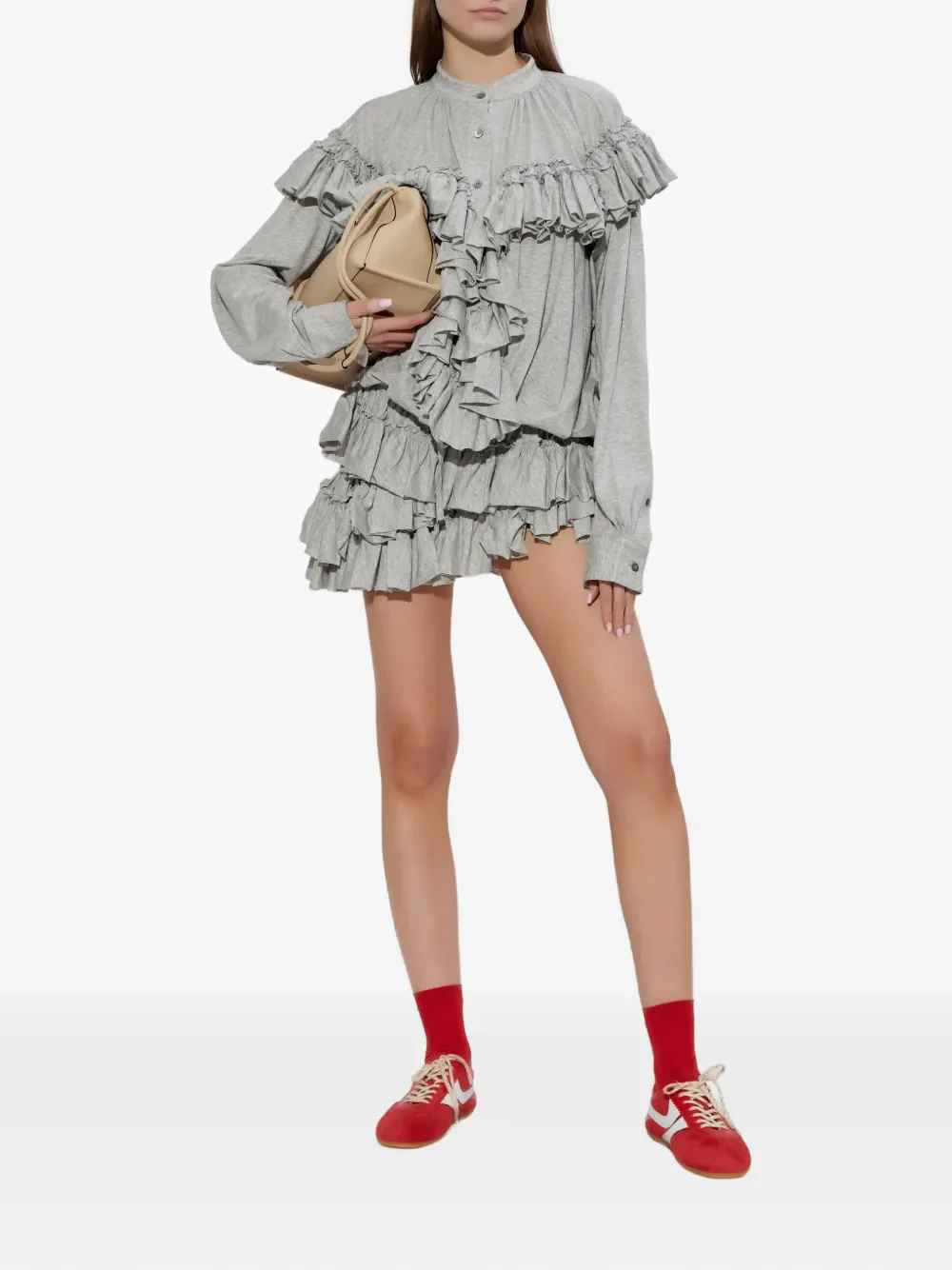 DRIES VAN NOTEN - Women Extra Light Jersey Blouse - Image 3