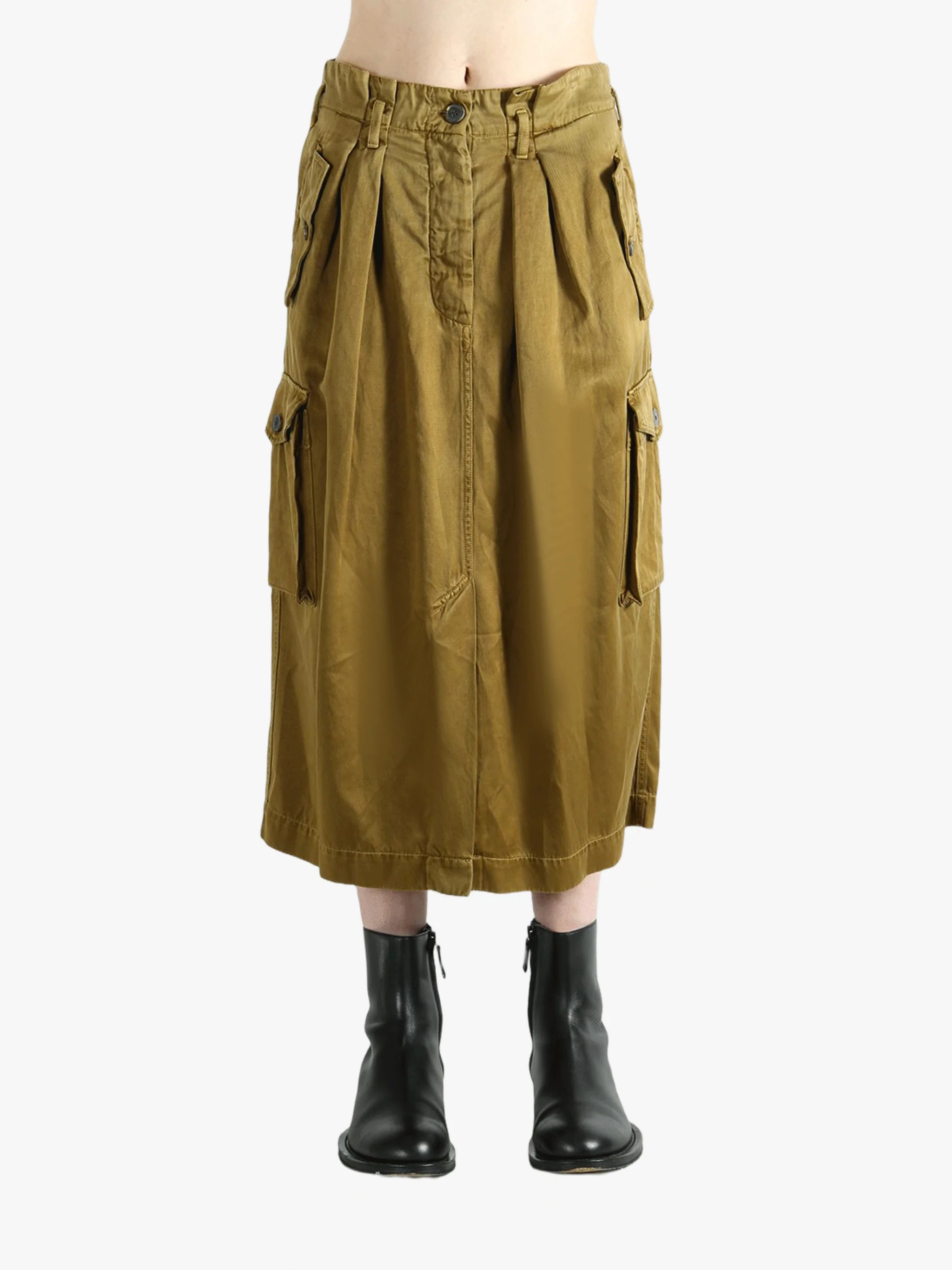 DRIES VAN NOTEN - Women Fluid Overdye Savannah Gd Skirt