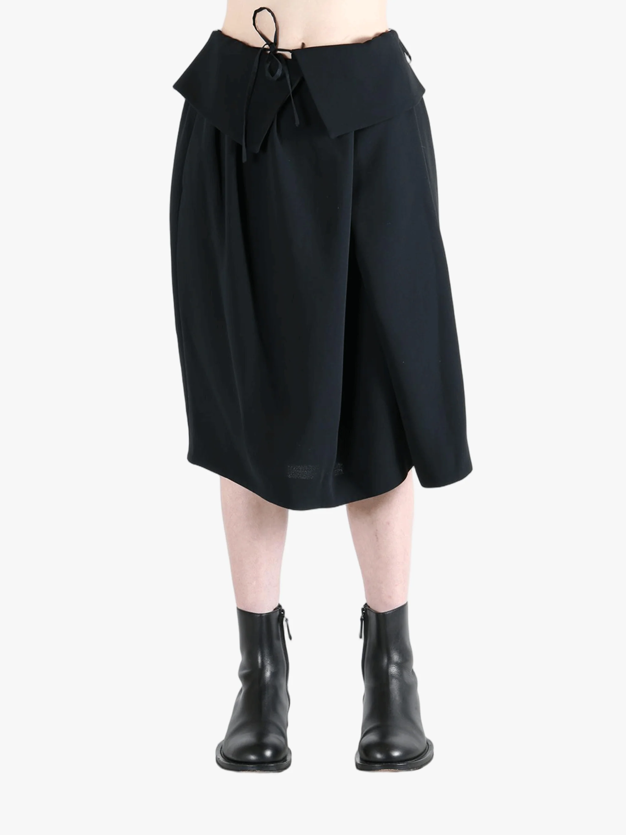 DRIES VAN NOTEN - Women Heavyweight Polyester Crepe Skirt