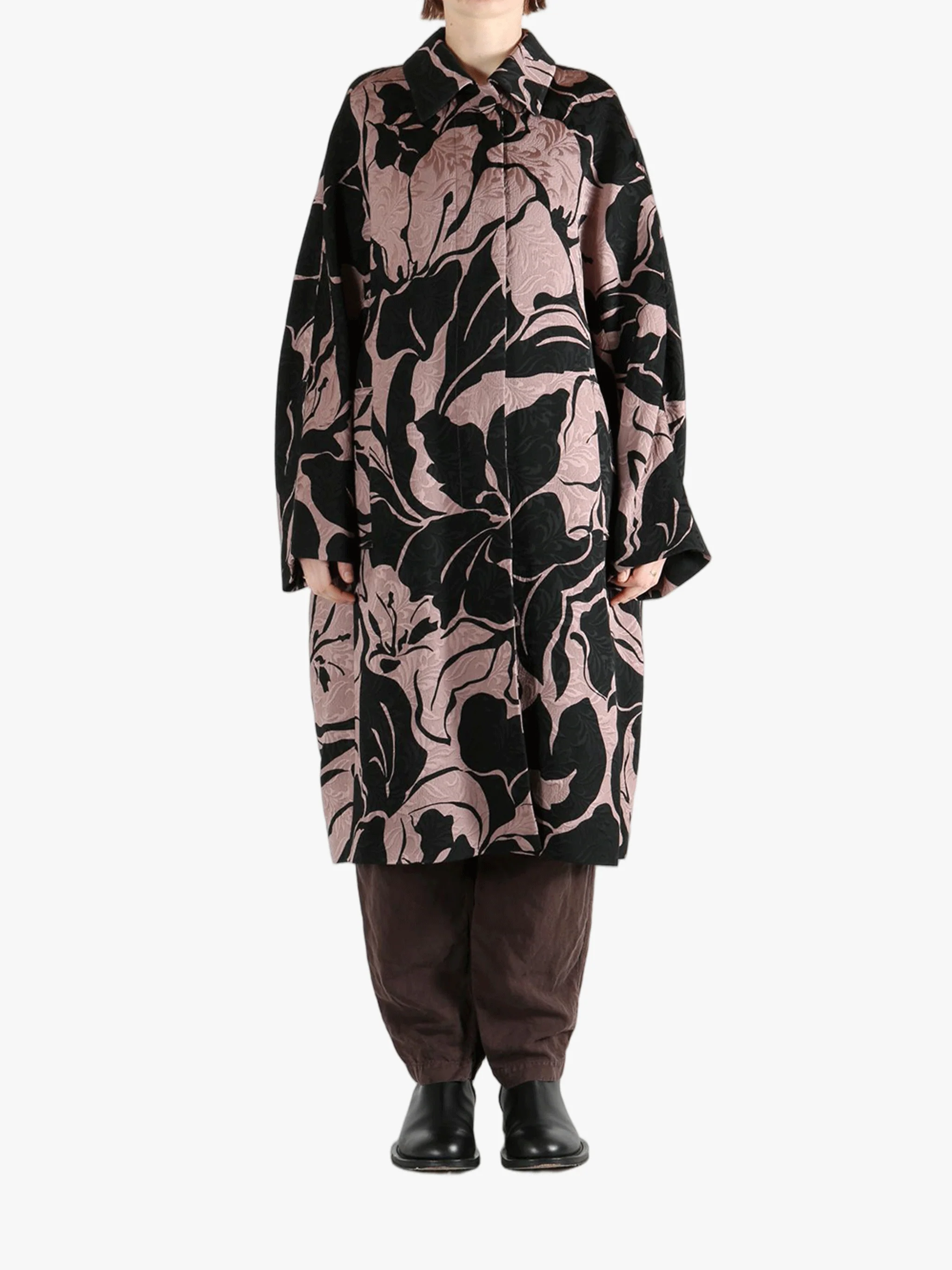 DRIES VAN NOTEN - Women Large Couture Floral Print Roolsy Coat