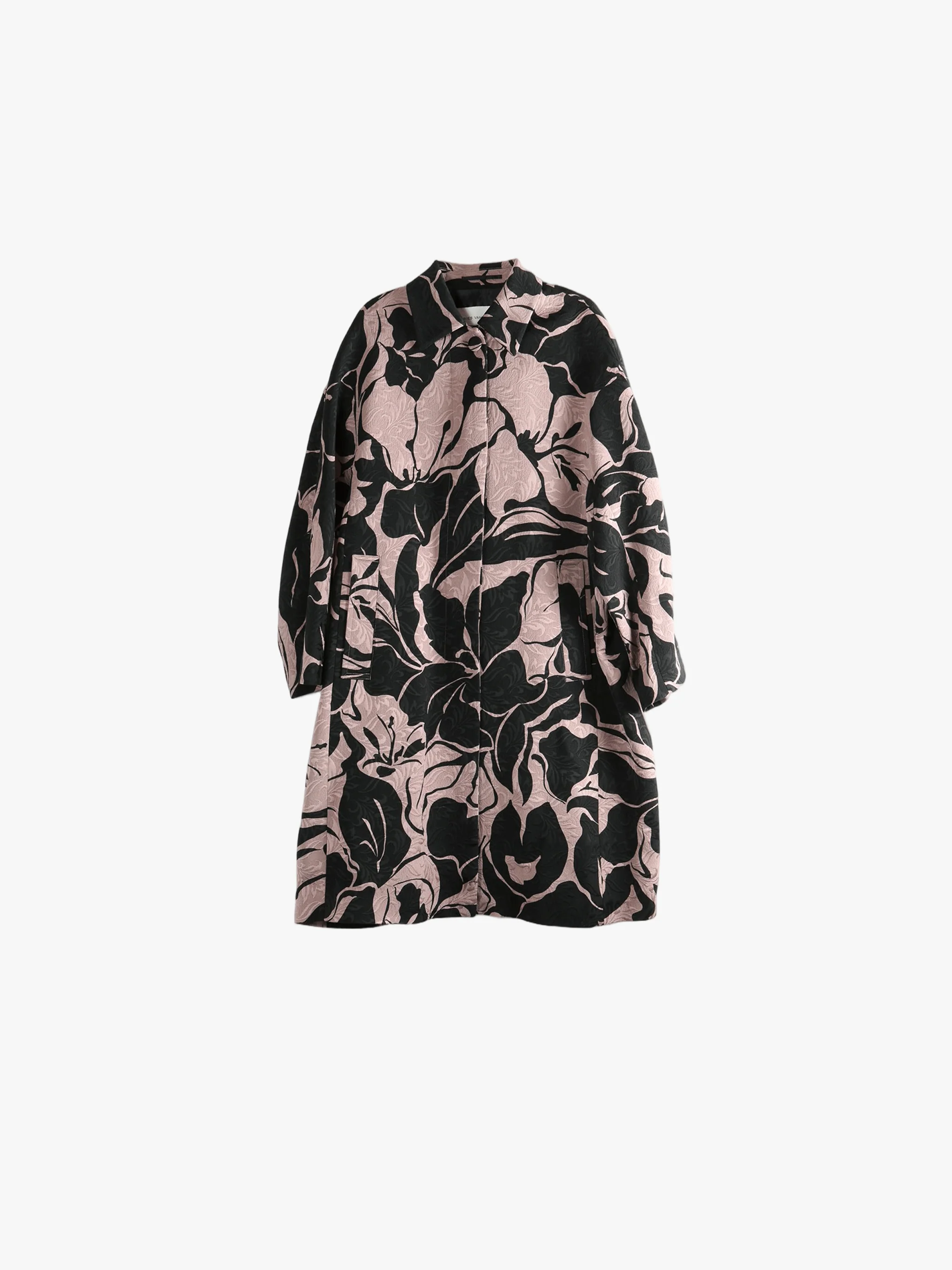 DRIES VAN NOTEN - Women Large Couture Floral Print Roolsy Coat - Image 4