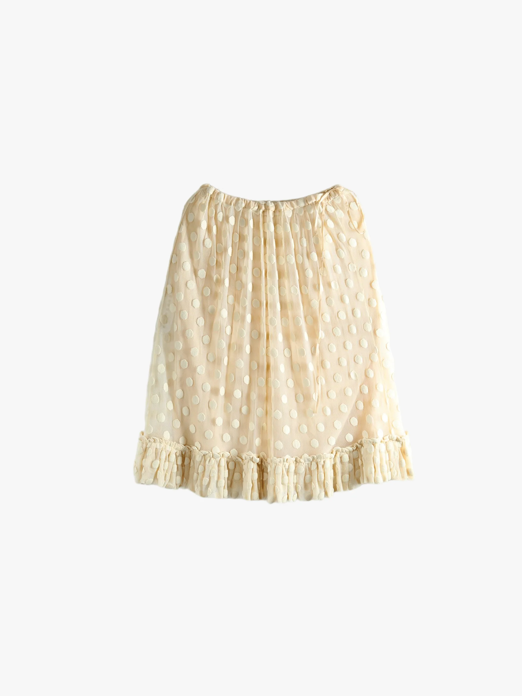 DRIES VAN NOTEN - Women Large Polka Dot Mesh Skirt - Image 4