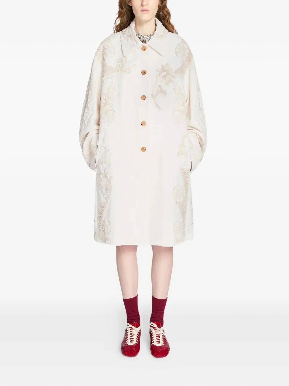 DRIES VAN NOTEN - Women Monocolour Matador Embroidery Coat