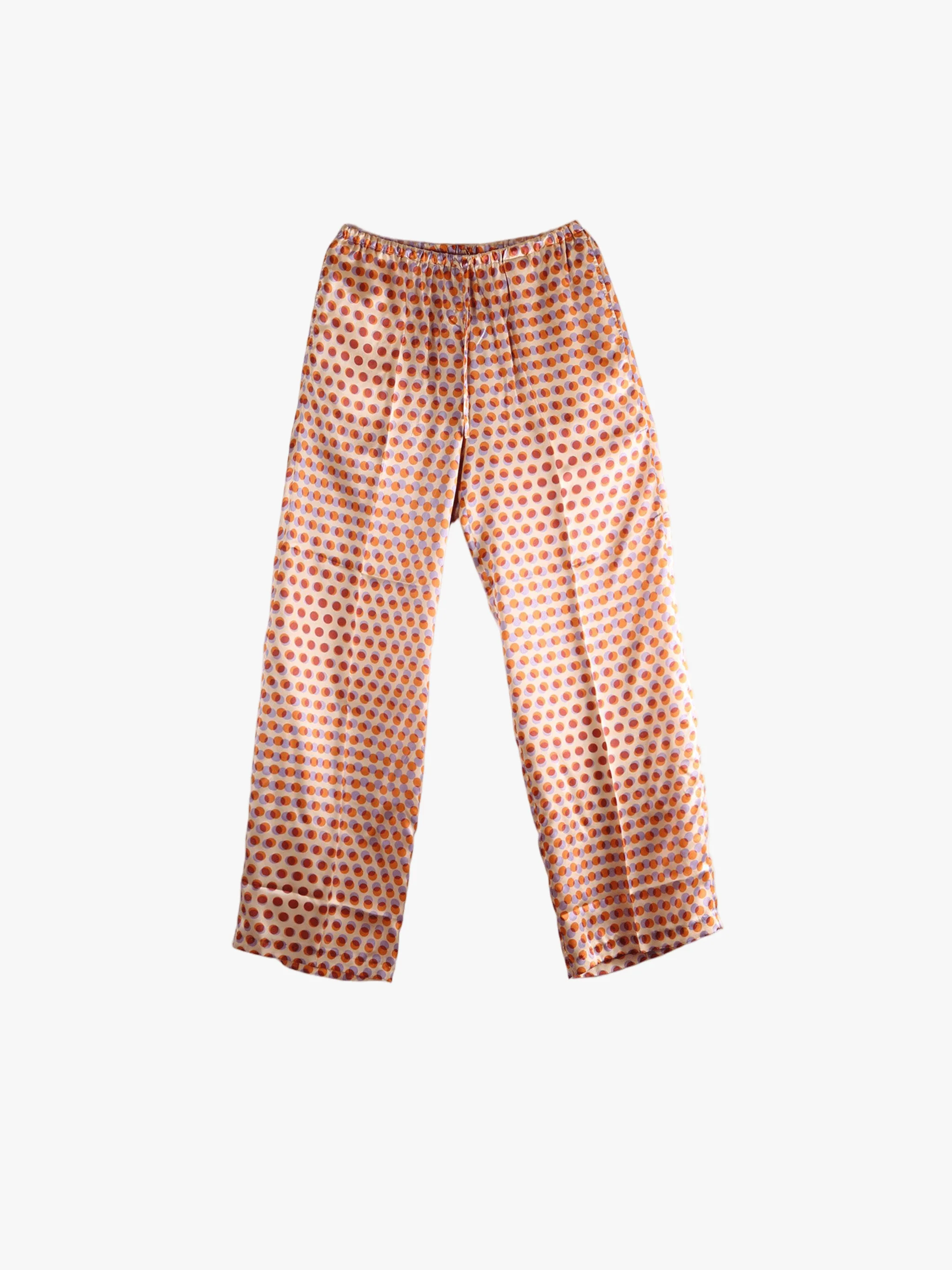 DRIES VAN NOTEN - Women Optical Layered Polka Dot Print Pants - Image 4