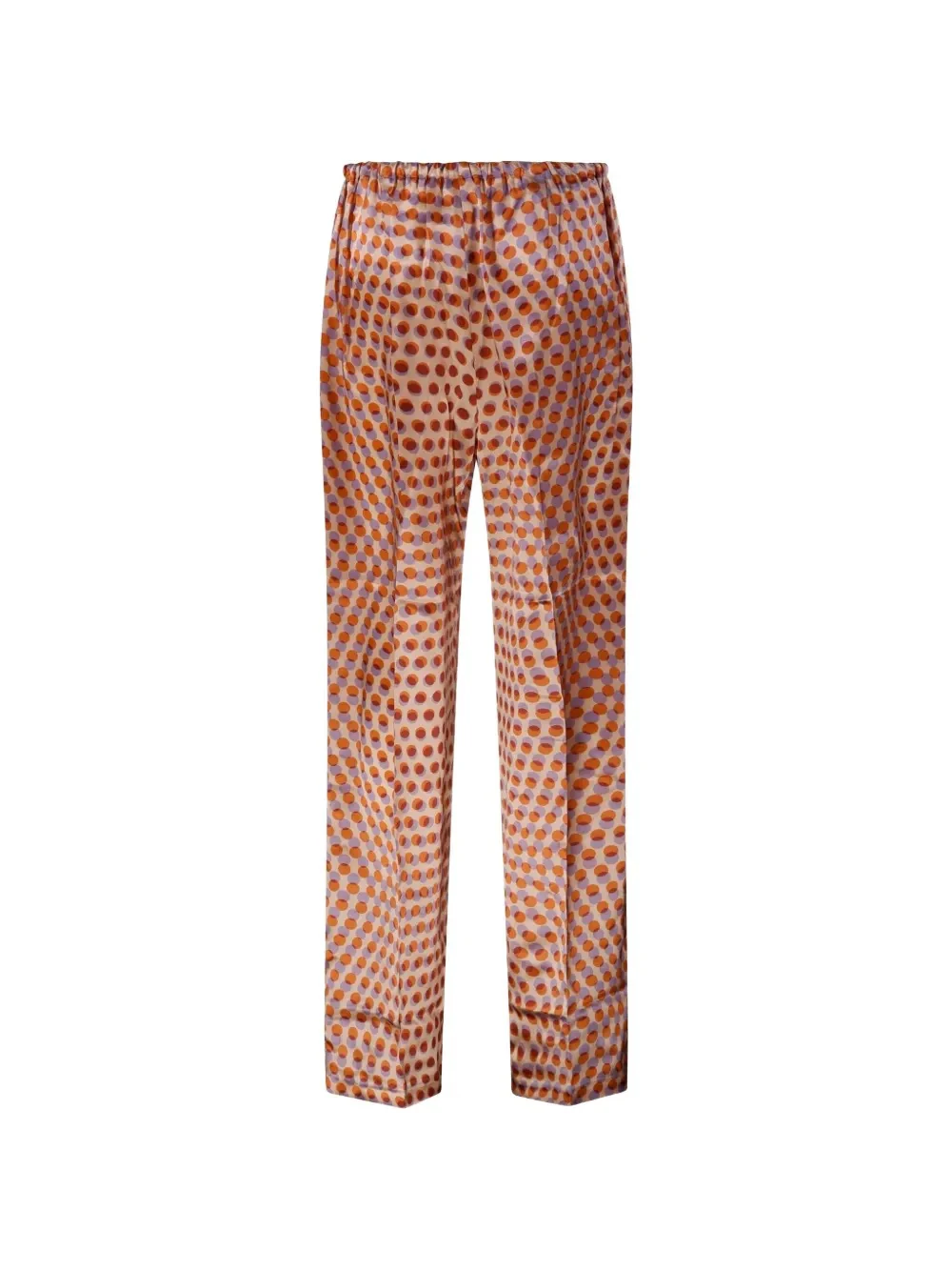DRIES VAN NOTEN - Women Optical Layered Polka Dot Print Pants - Image 6