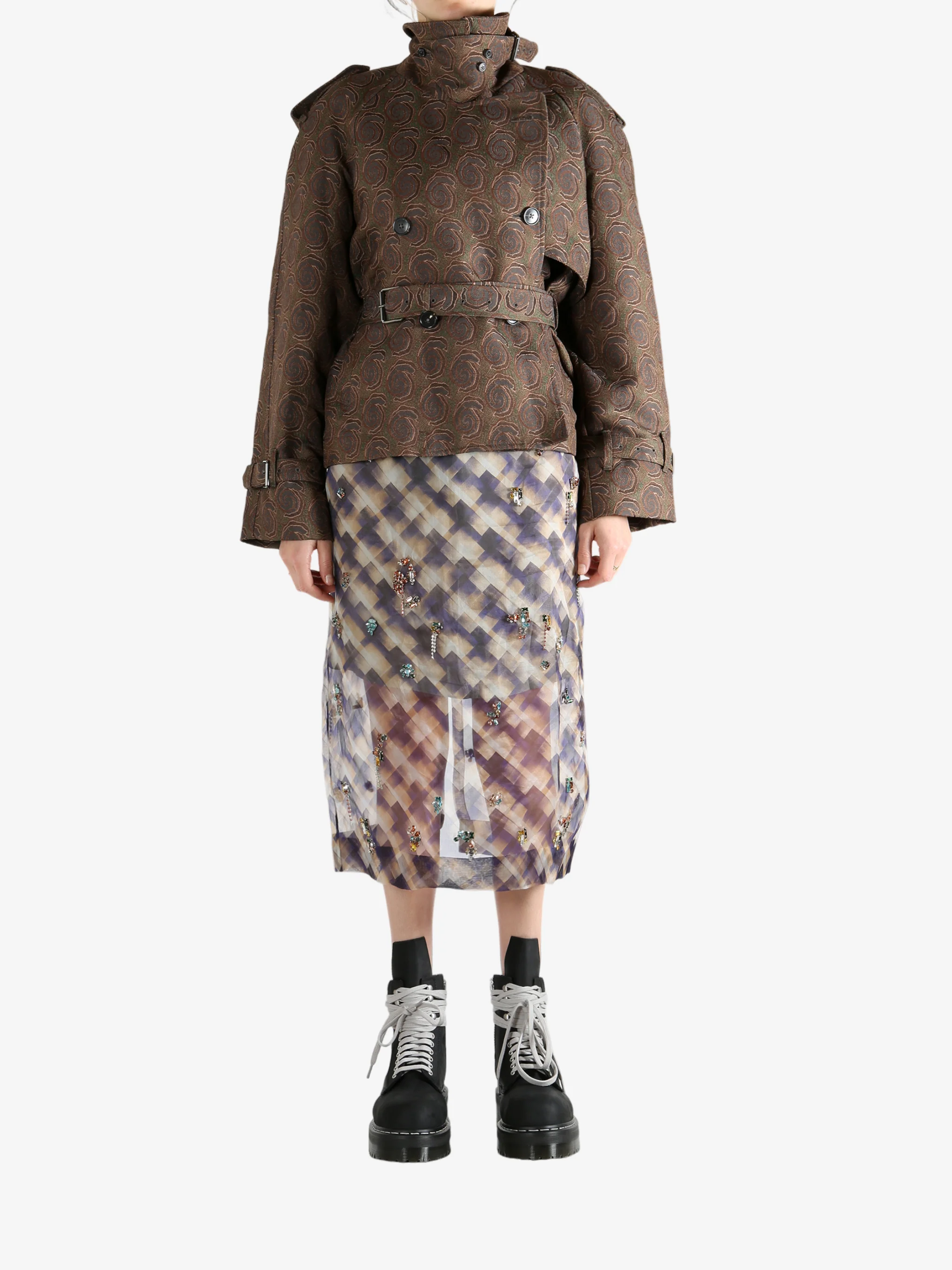 DRIES VAN NOTEN - Women Short Trench Coat - Image 4