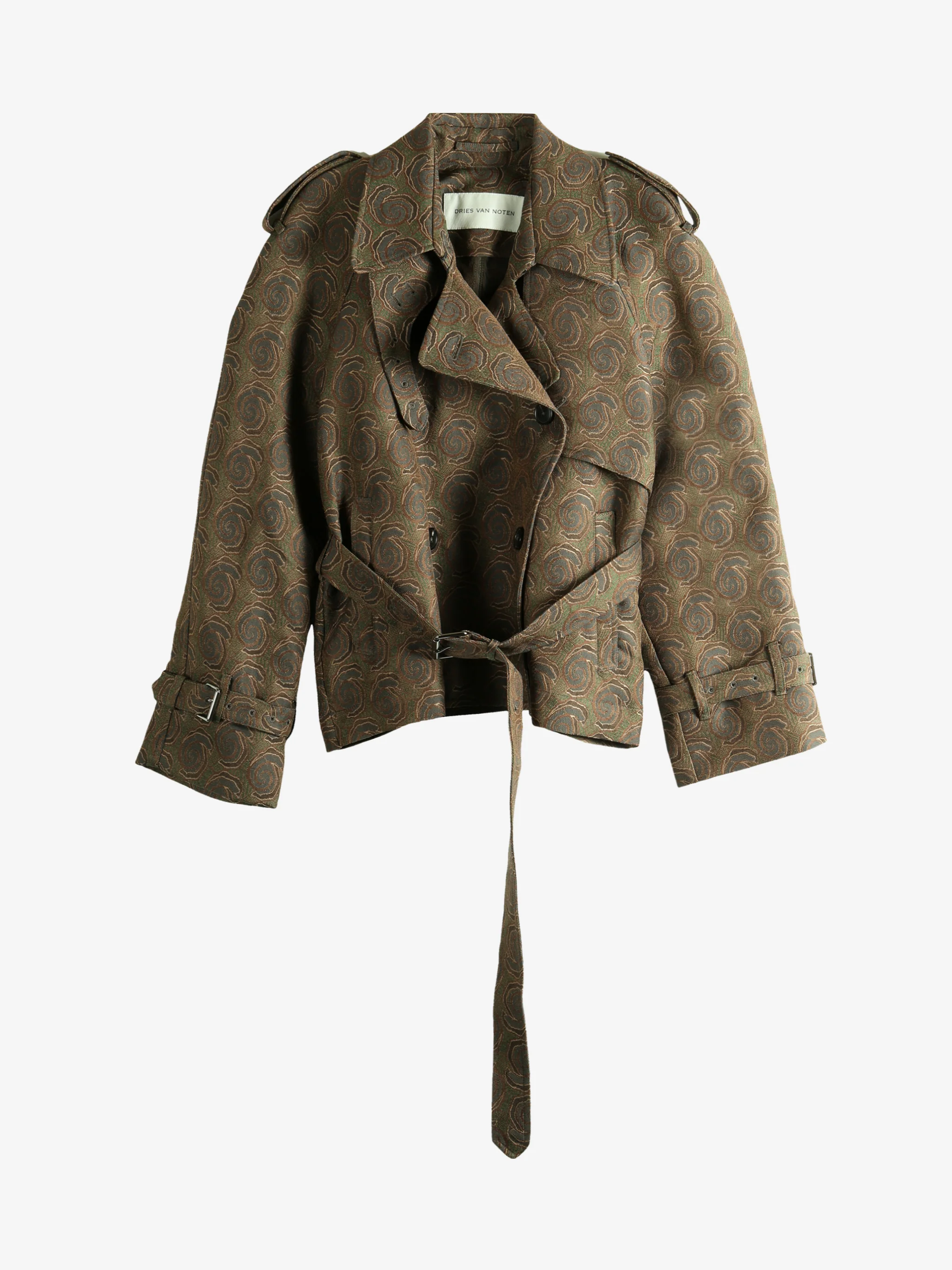 DRIES VAN NOTEN - Women Short Trench Coat - Image 5