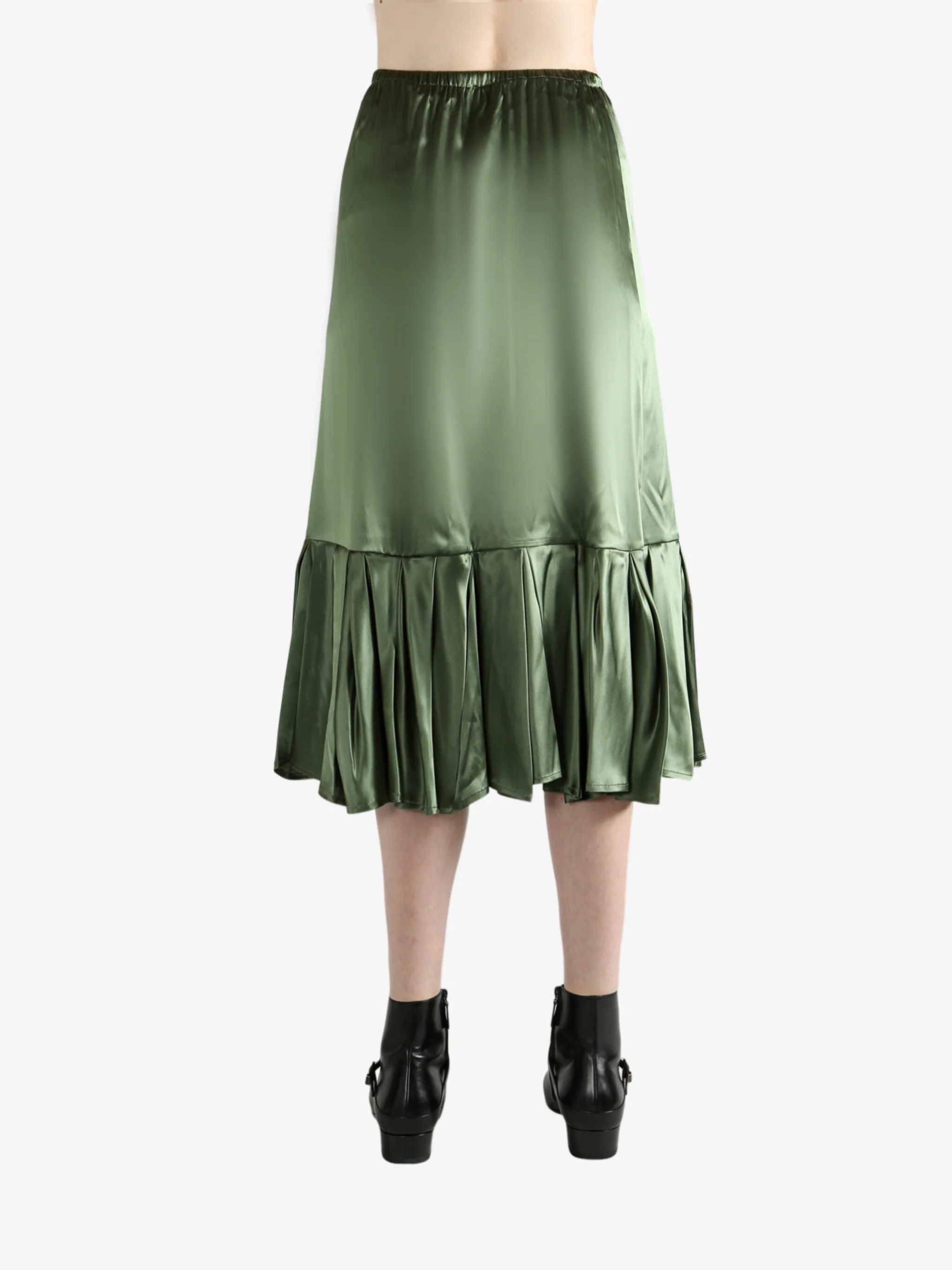 DRIES VAN NOTEN - Women Silk Skirt with Ruffle Detail - Image 3