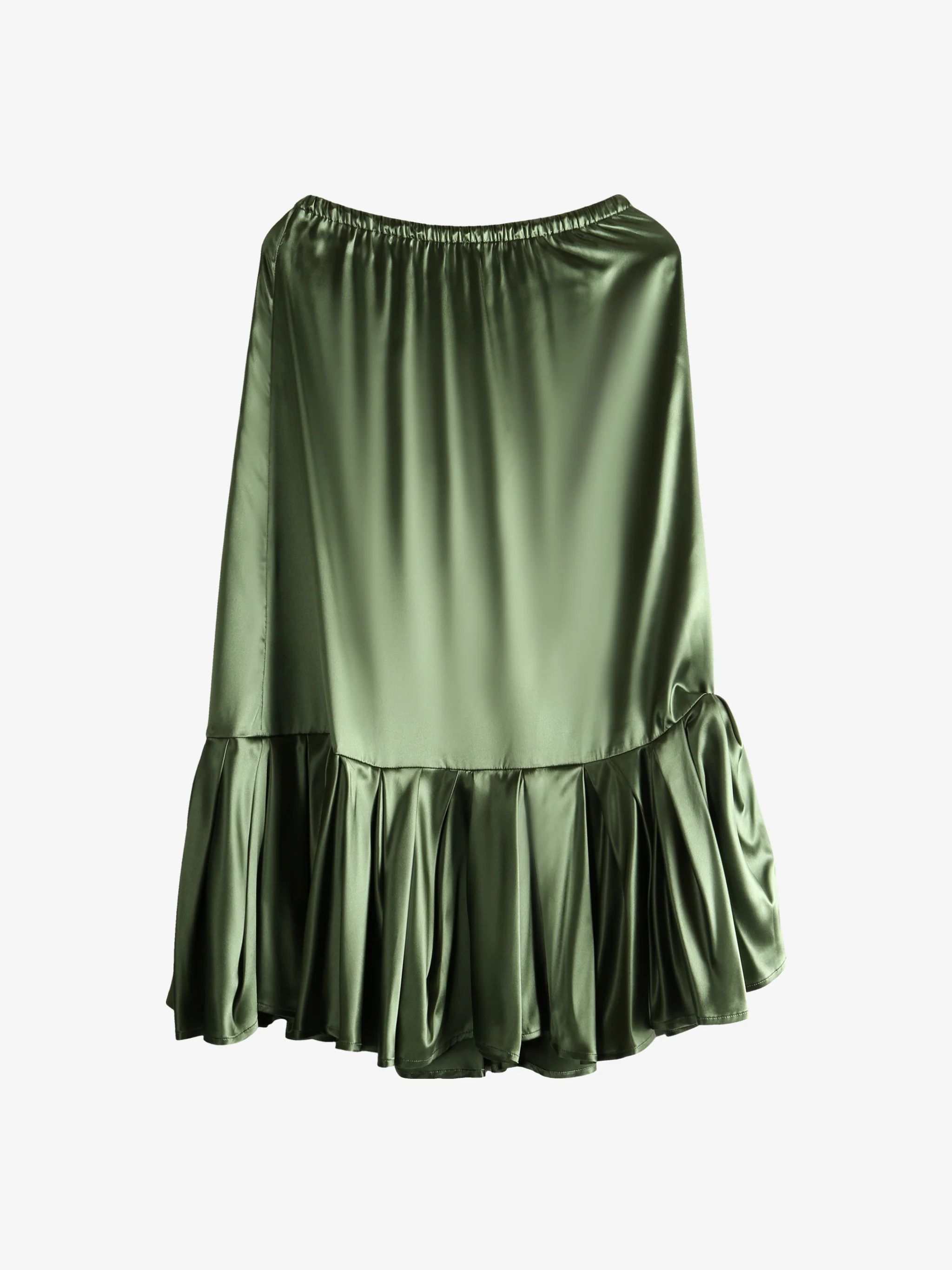 DRIES VAN NOTEN - Women Silk Skirt with Ruffle Detail - Image 4