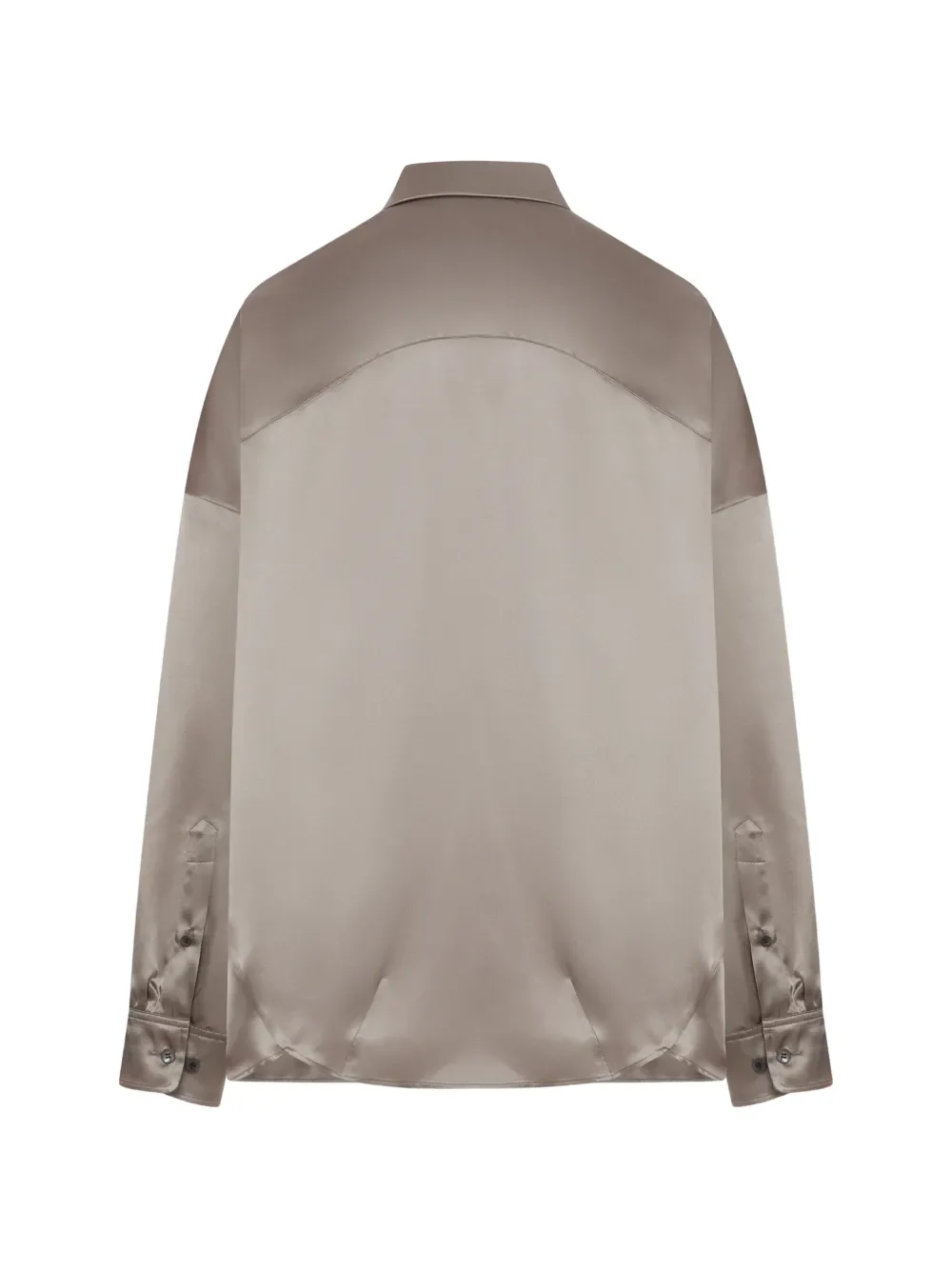 DRIES VAN NOTEN - Women Stretch Satin Silk Shirt - Image 2